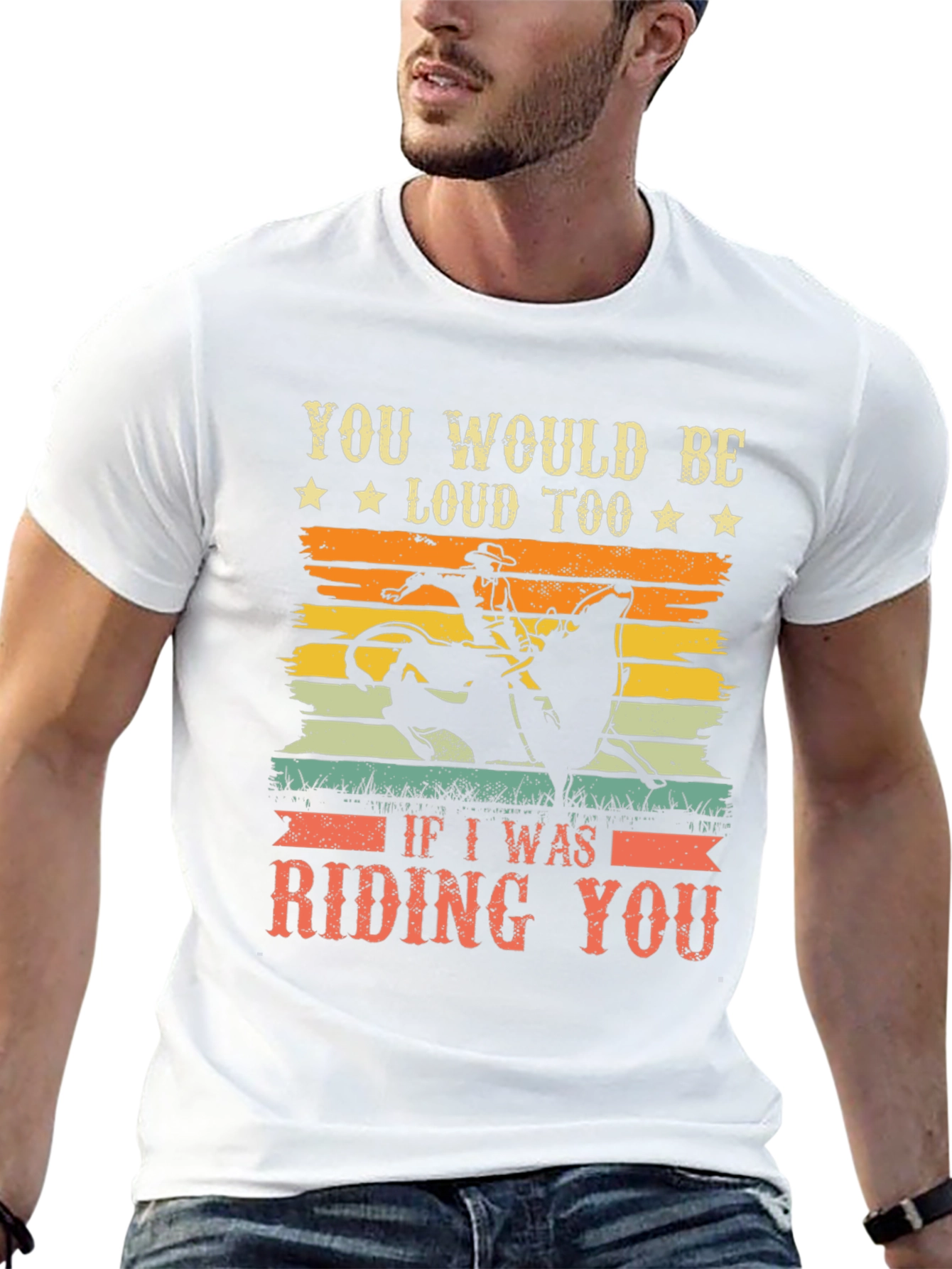 Funny Rodeo Riding You Graphic T-Shirt