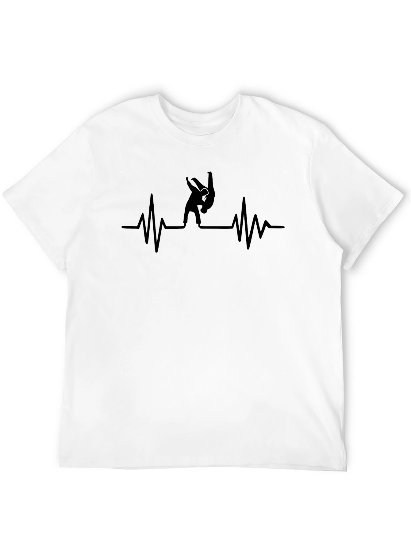 Judo Heartbeat Black T-Shirt - Martial Arts Tee