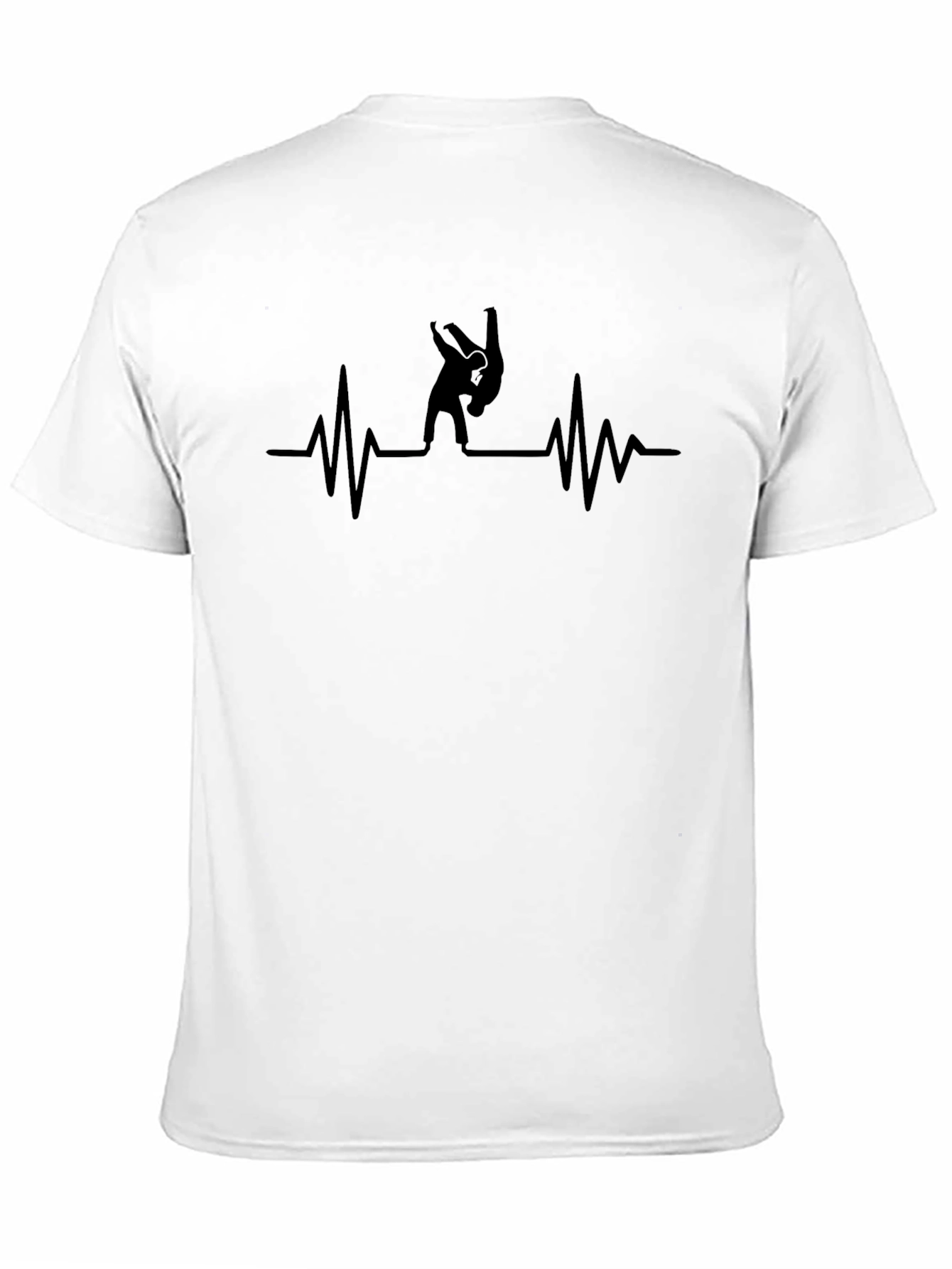 Judo Heartbeat Black T-Shirt - Martial Arts Tee