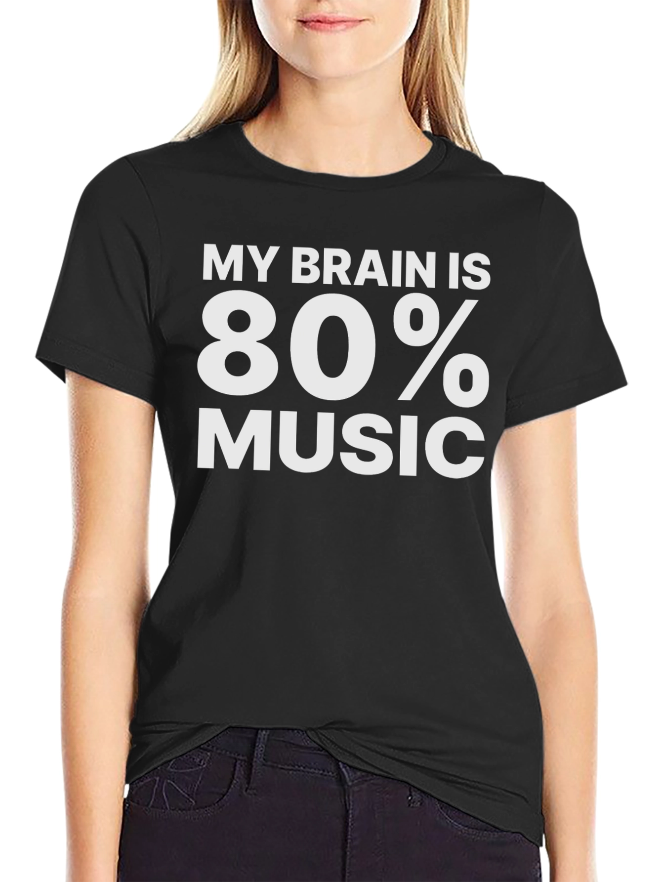 My Brain is 80% Music Graphic T-Shirt