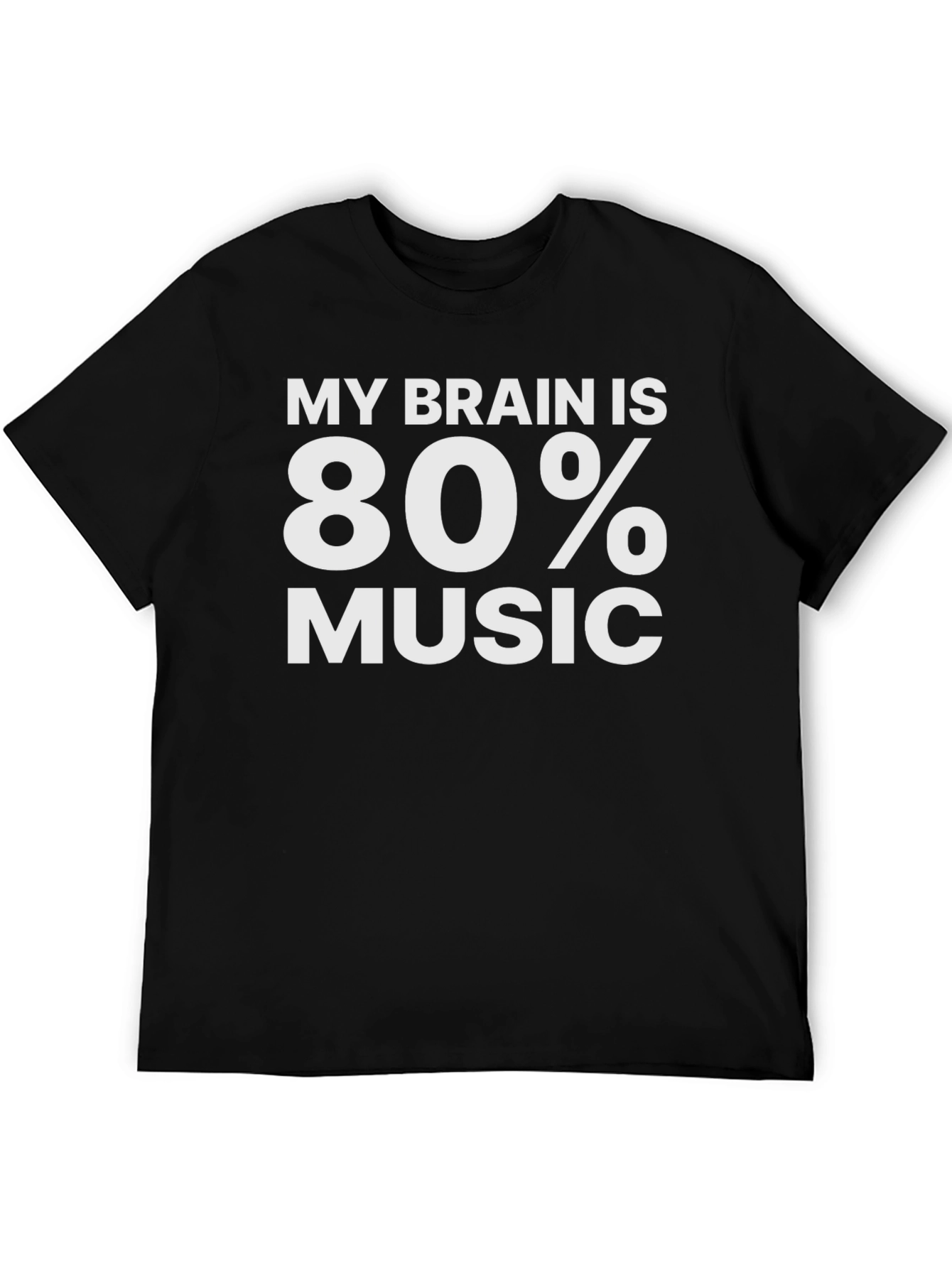 My Brain is 80% Music Graphic T-Shirt