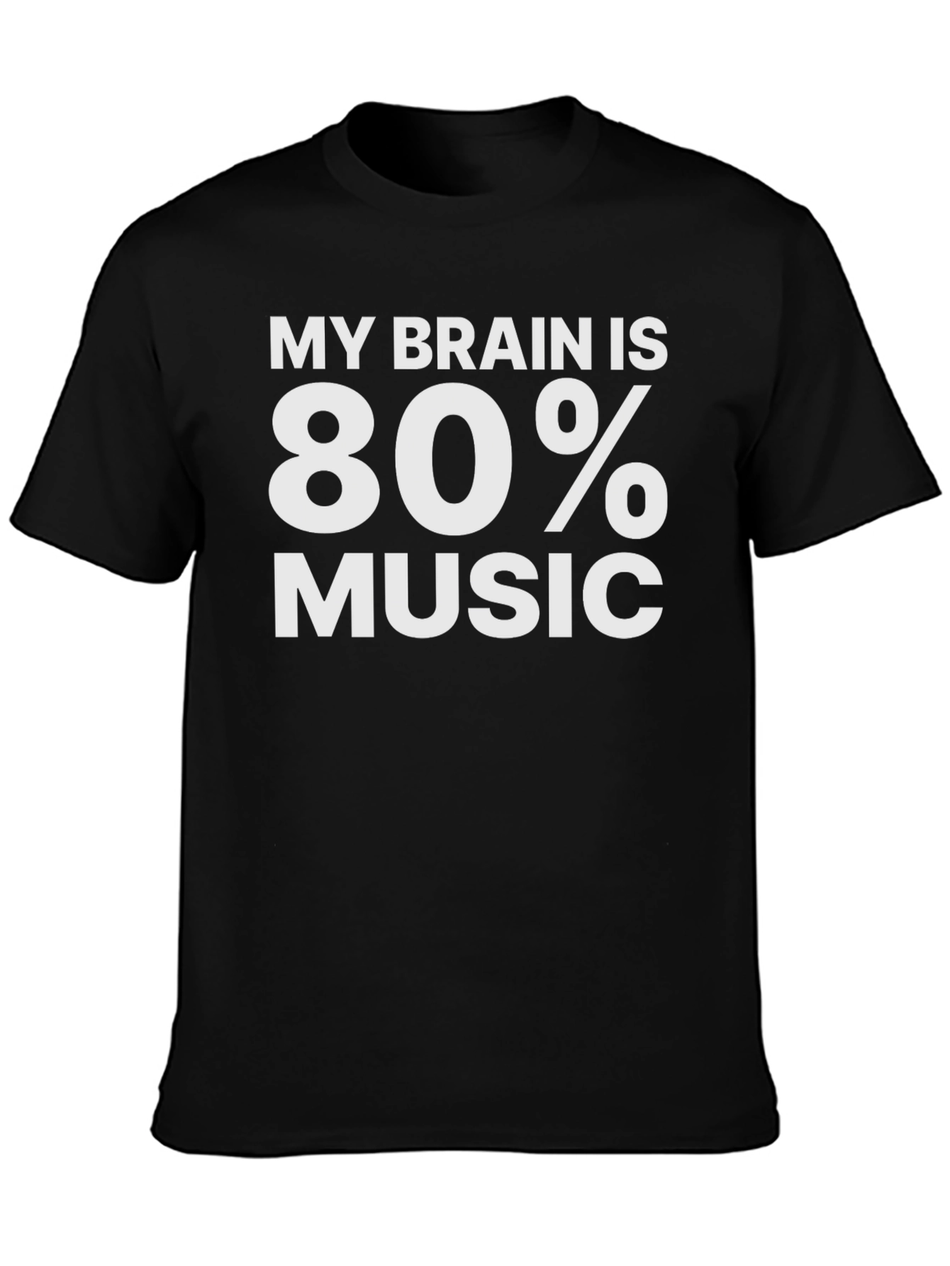 My Brain is 80% Music Graphic T-Shirt