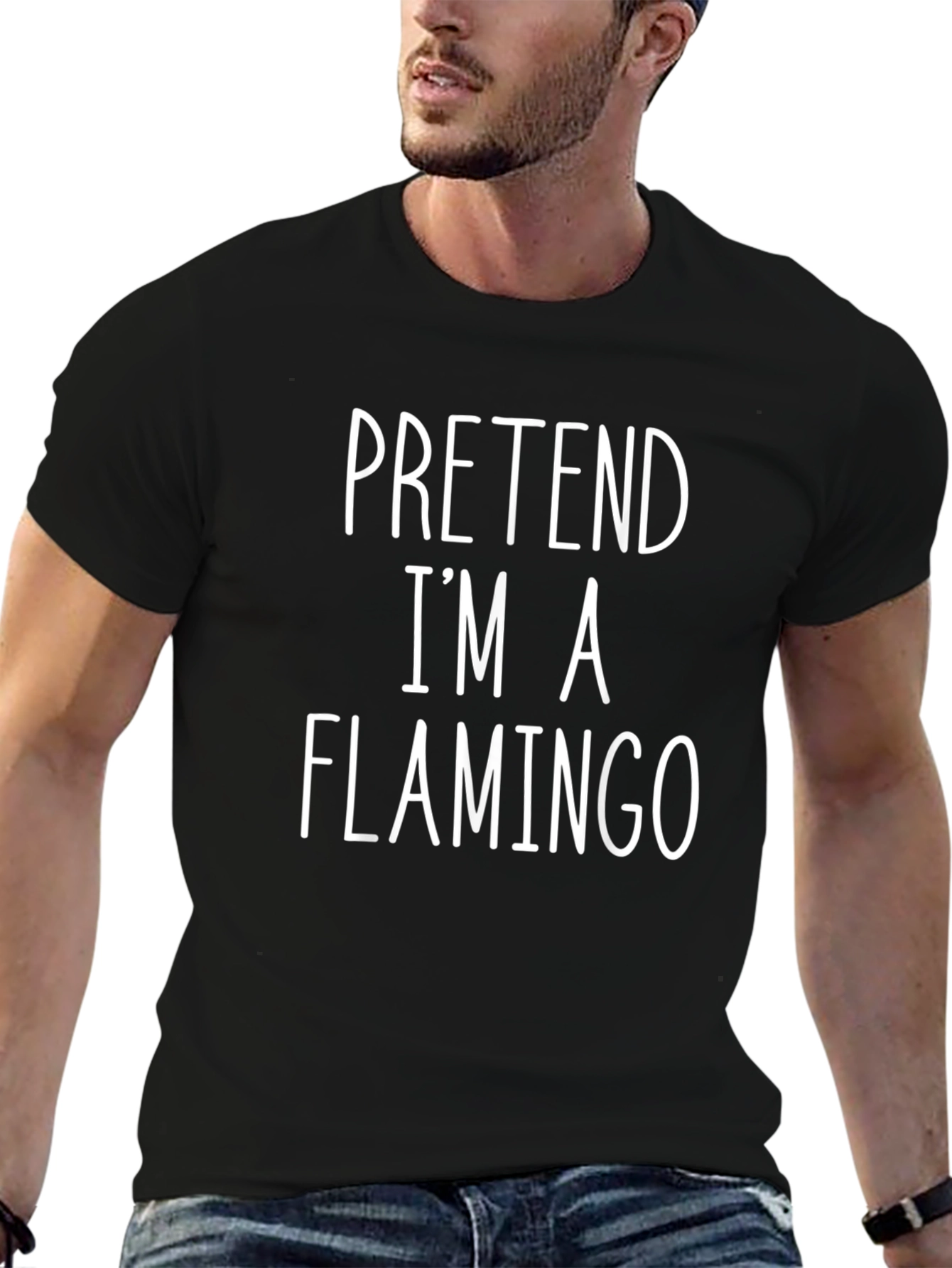 Pretend Im a Flamingo T-Shirt - Novelty Graphic Tee