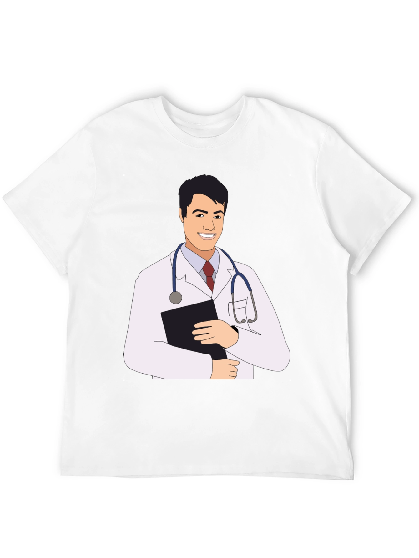 Doctor Cartoon Graphic Tee - Black T-Shirt