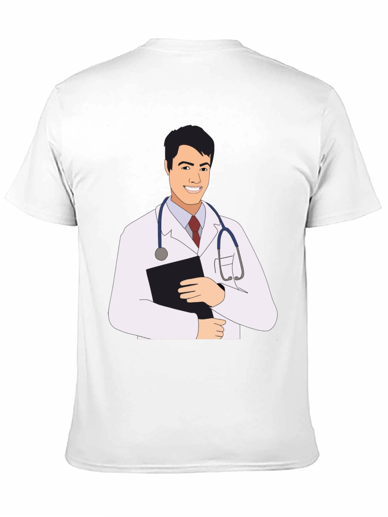 Doctor Cartoon Graphic Tee - Black T-Shirt