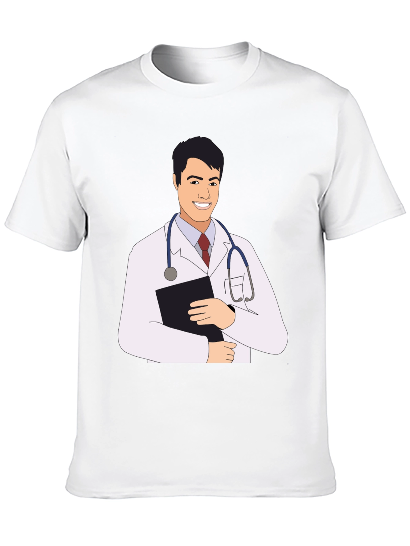 Doctor Cartoon Graphic Tee - Black T-Shirt