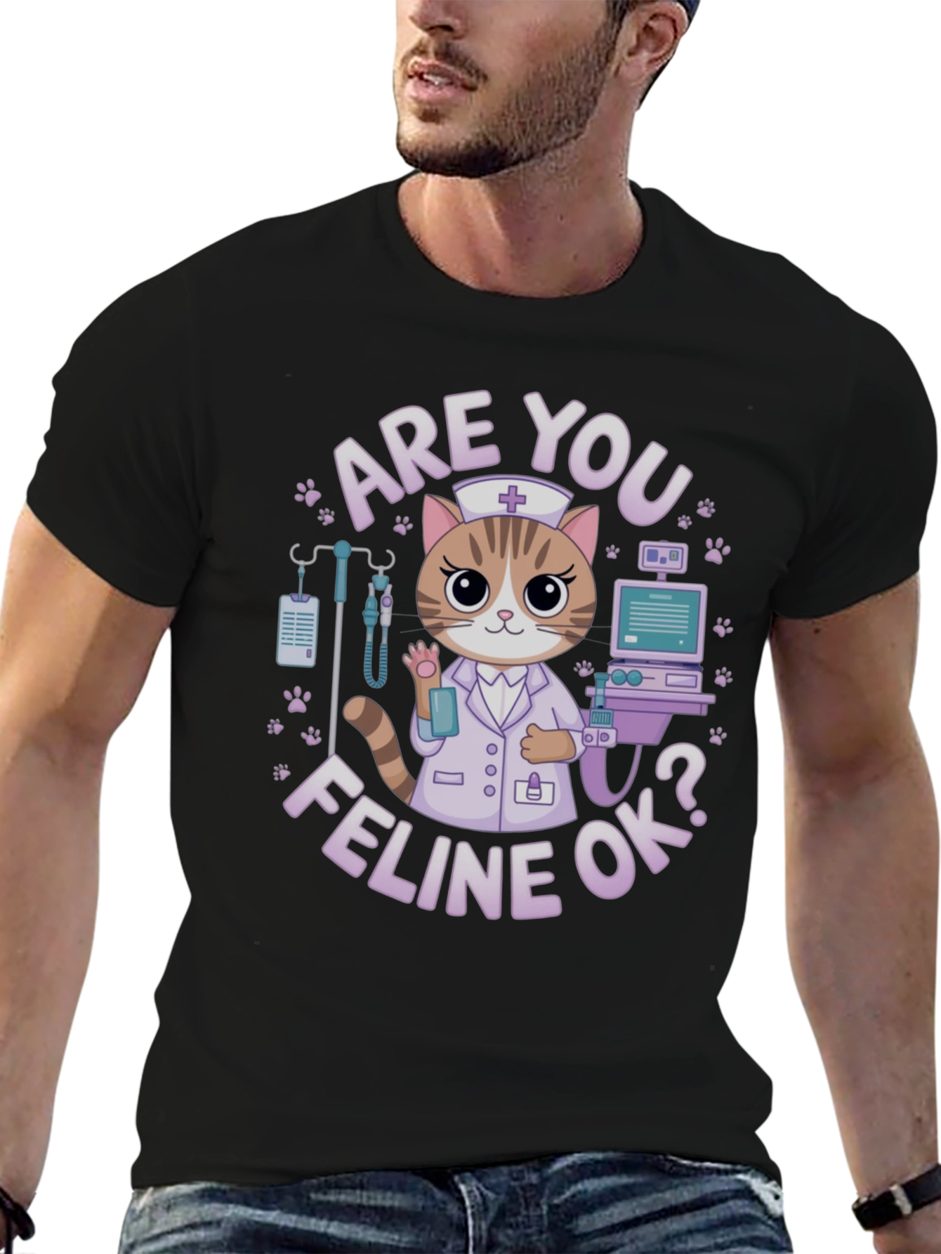 Are You Feline Ok? T-Shirt