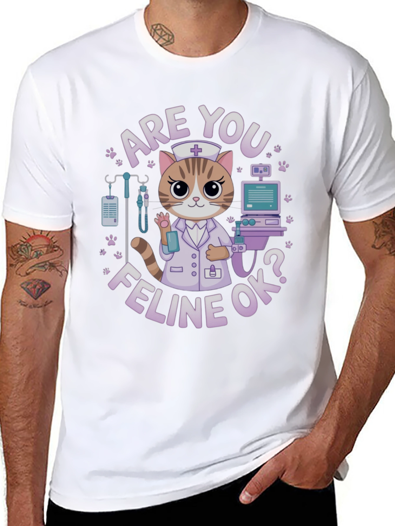 Are You Feline Ok? T-Shirt