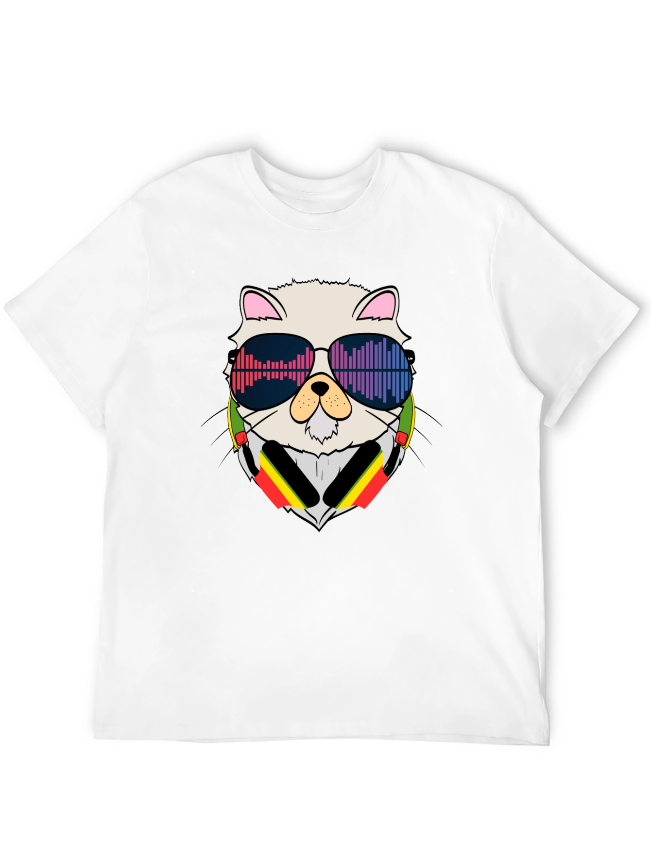 Cool Cat DJ Black T-Shirt