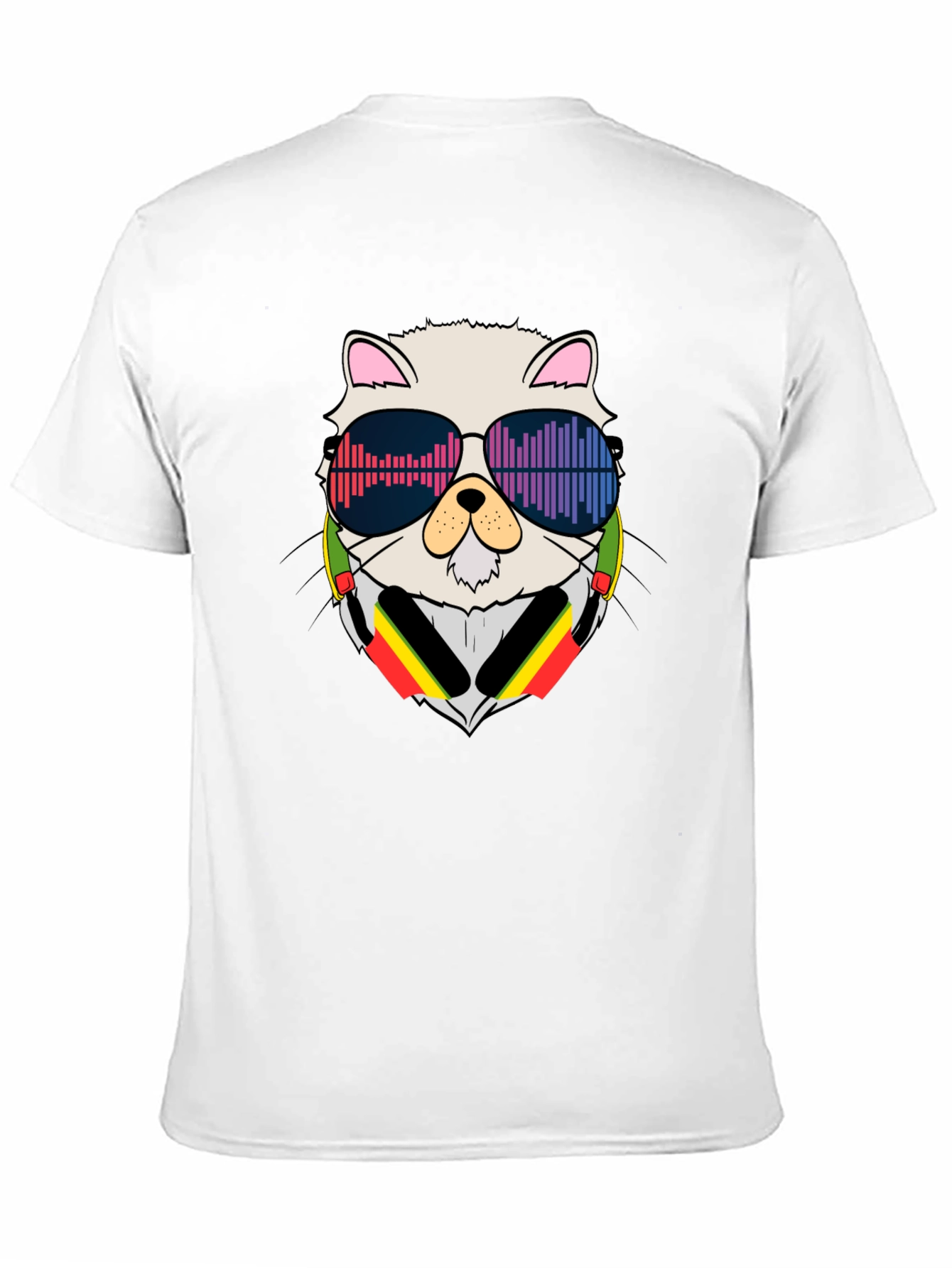 Cool Cat DJ Black T-Shirt