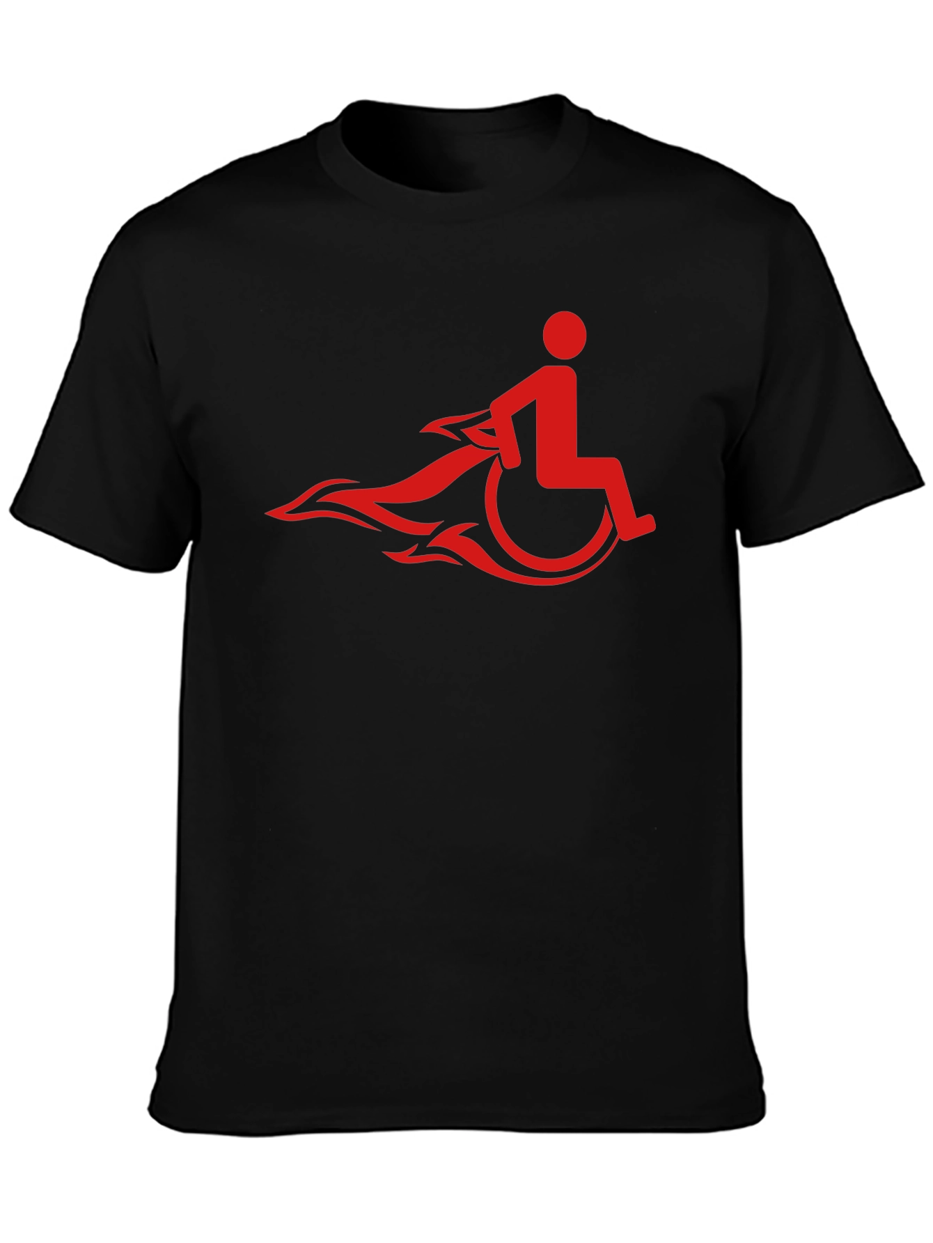 Speedy Wheelchair Black T-shirt