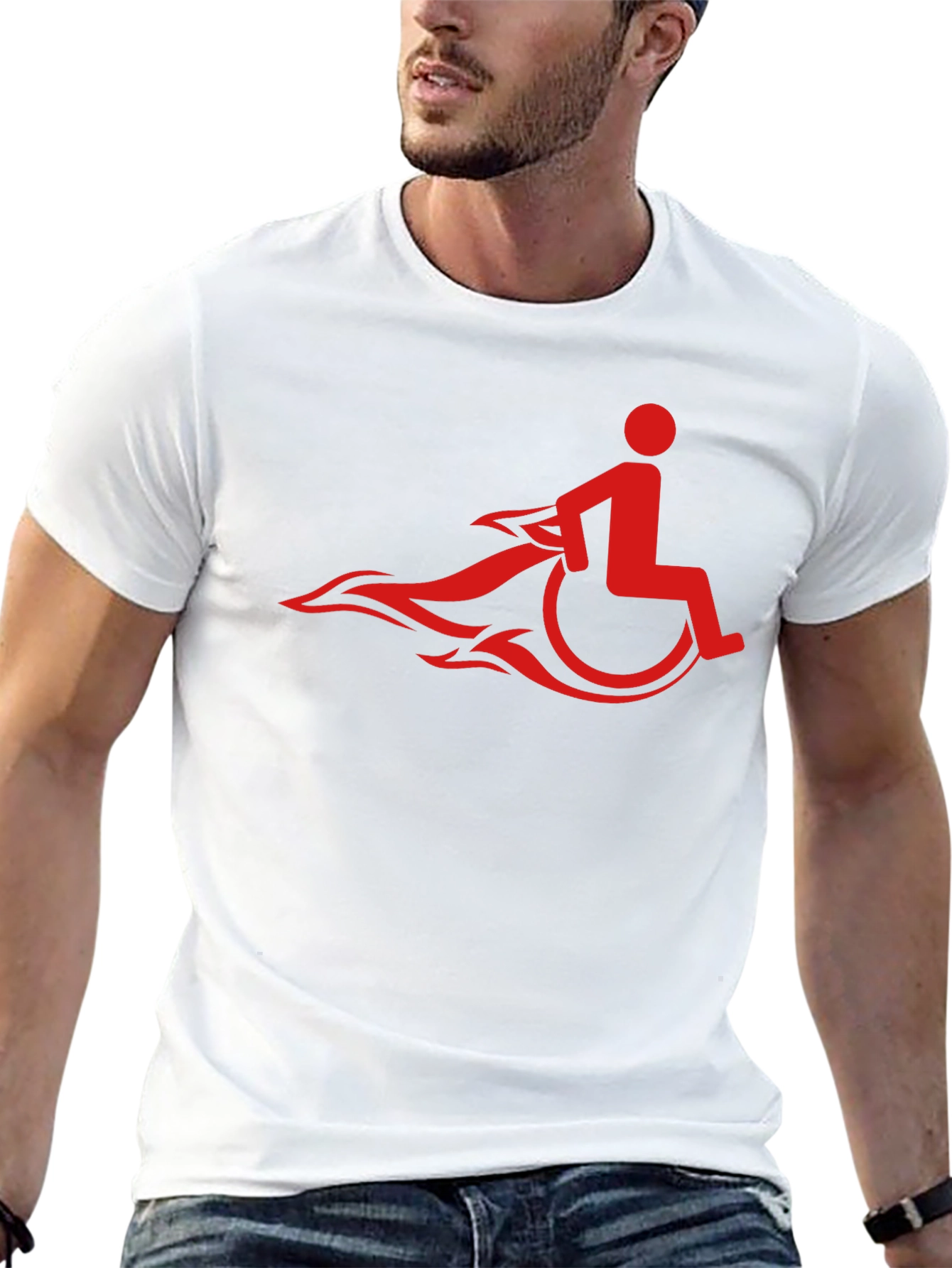 Speedy Wheelchair Black T-shirt