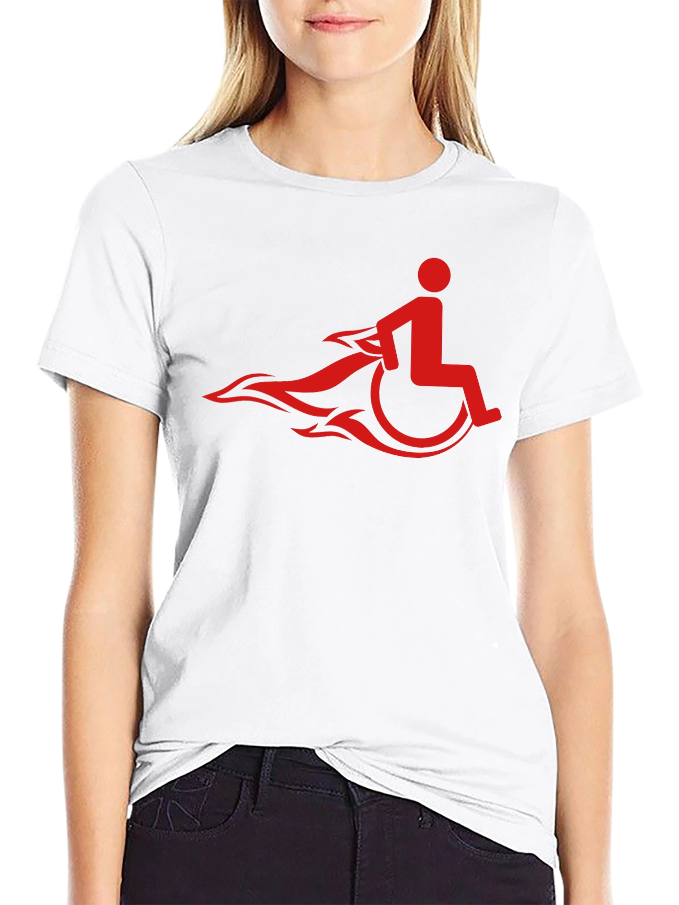 Speedy Wheelchair Black T-shirt