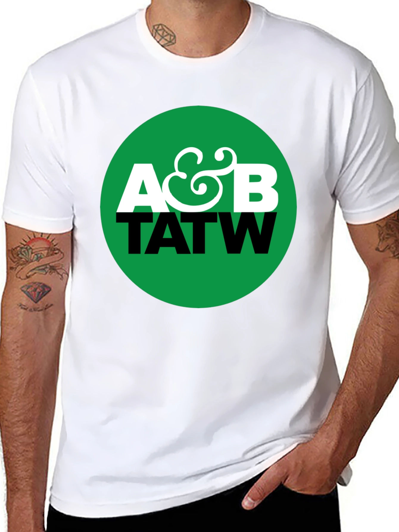 A&B TATW Graphic Print Black T-Shirt