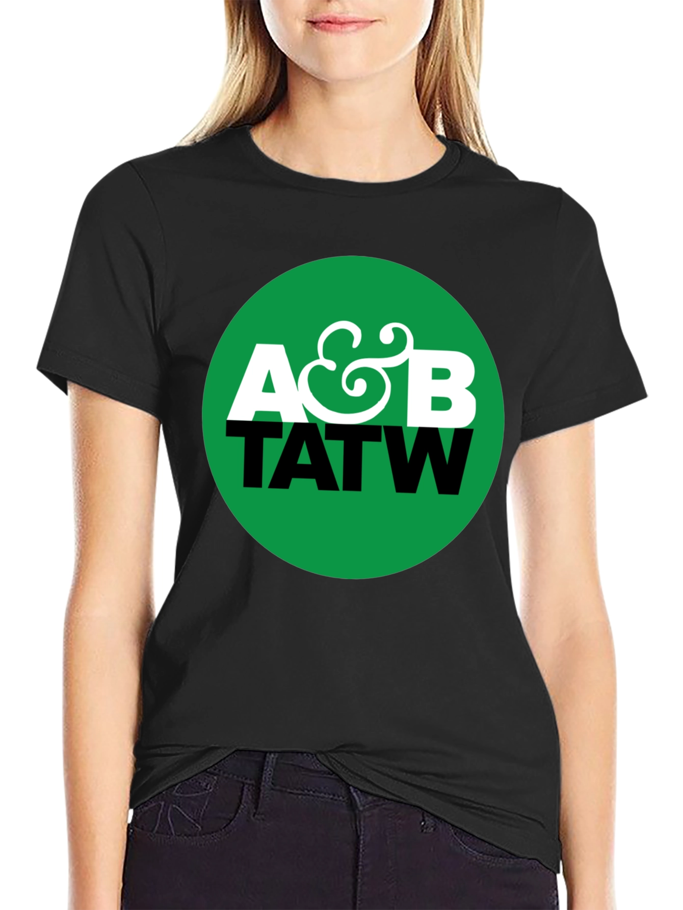A&B TATW Graphic Print Black T-Shirt