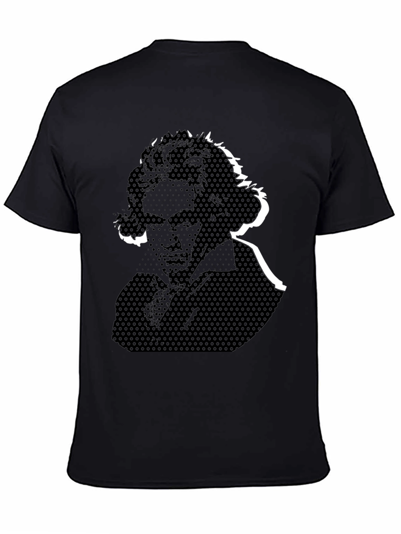 Beethoven Graphic Tee - Black Cotton T-Shirt