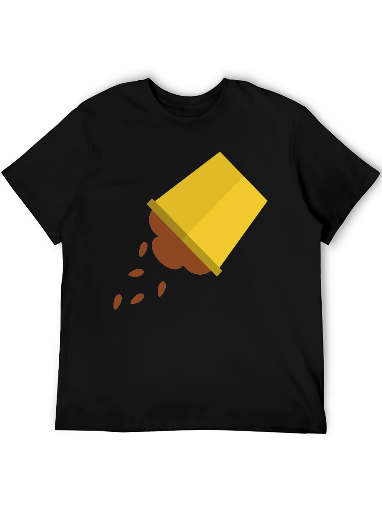 Spilled Coffee Graphic Tee - Unisex Black T-Shirt