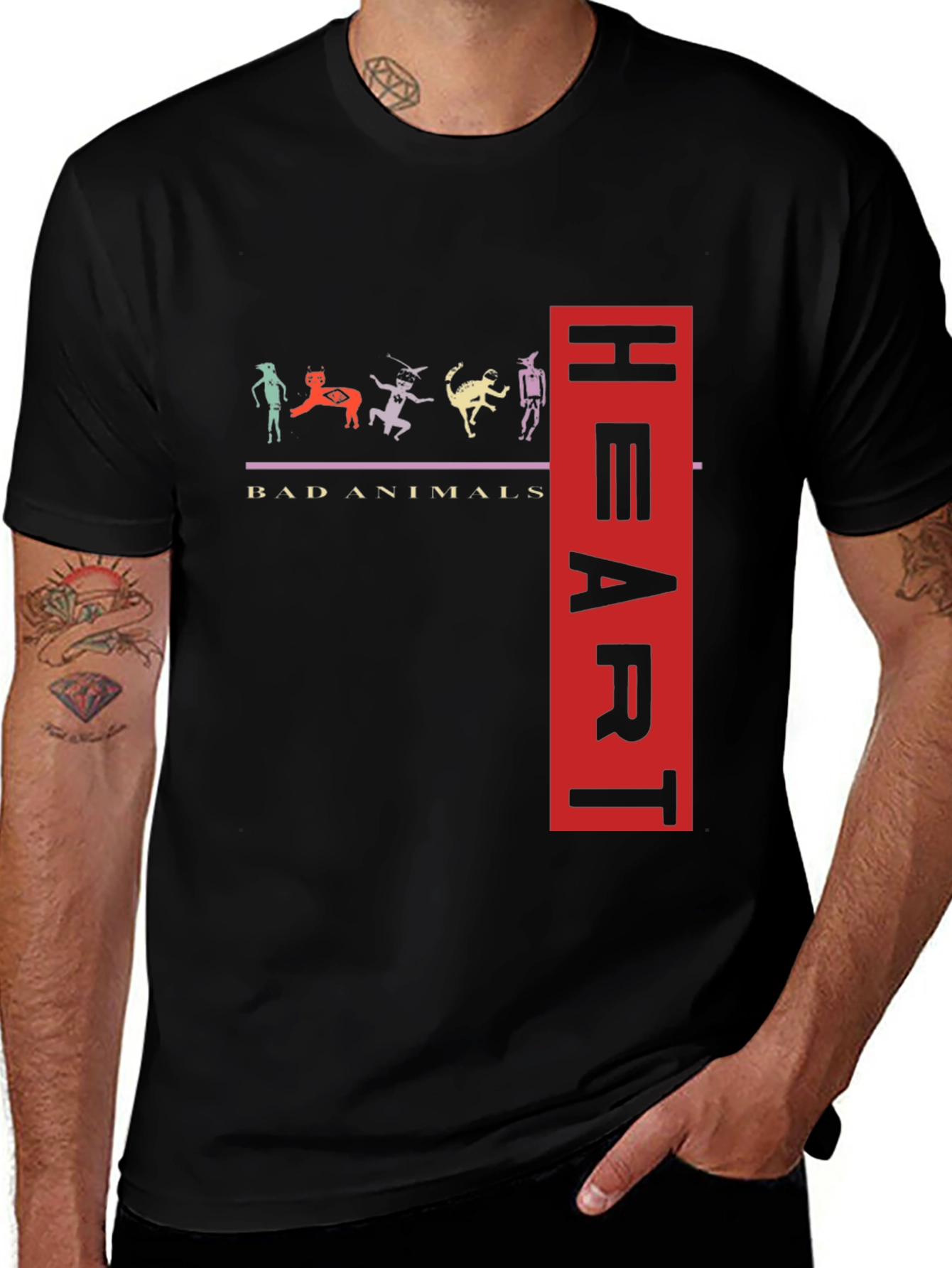 Bad Animals Heart T-Shirt