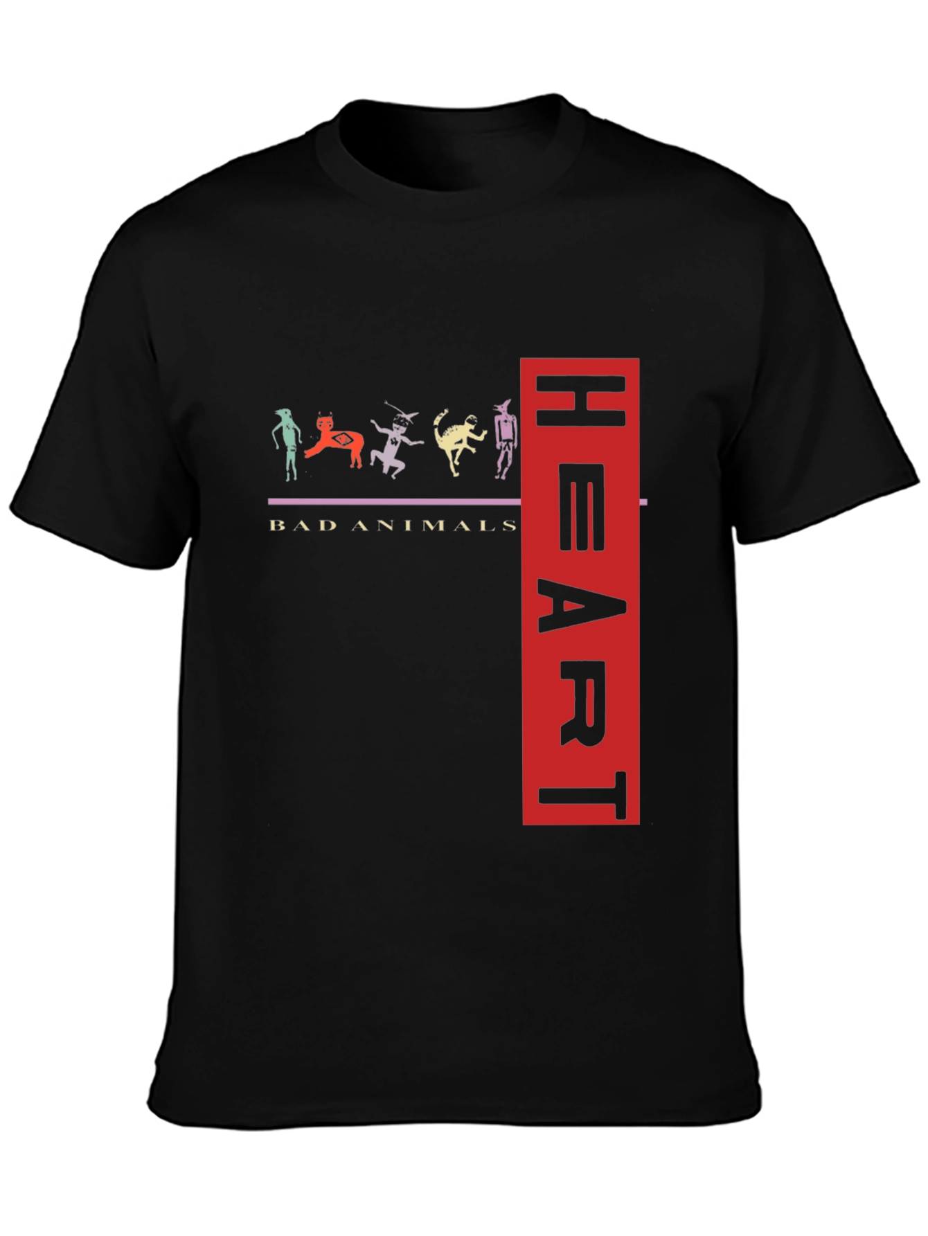 Bad Animals Heart T-Shirt
