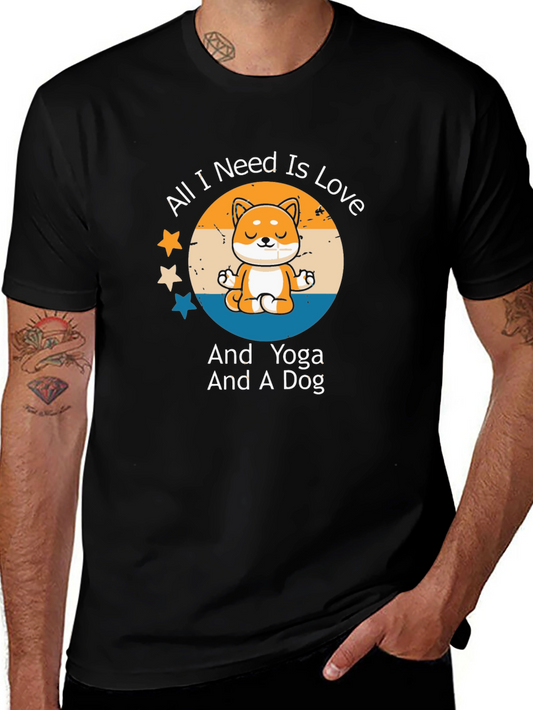 Yoga Dog Lover T-Shirt - All I Need Is Love
