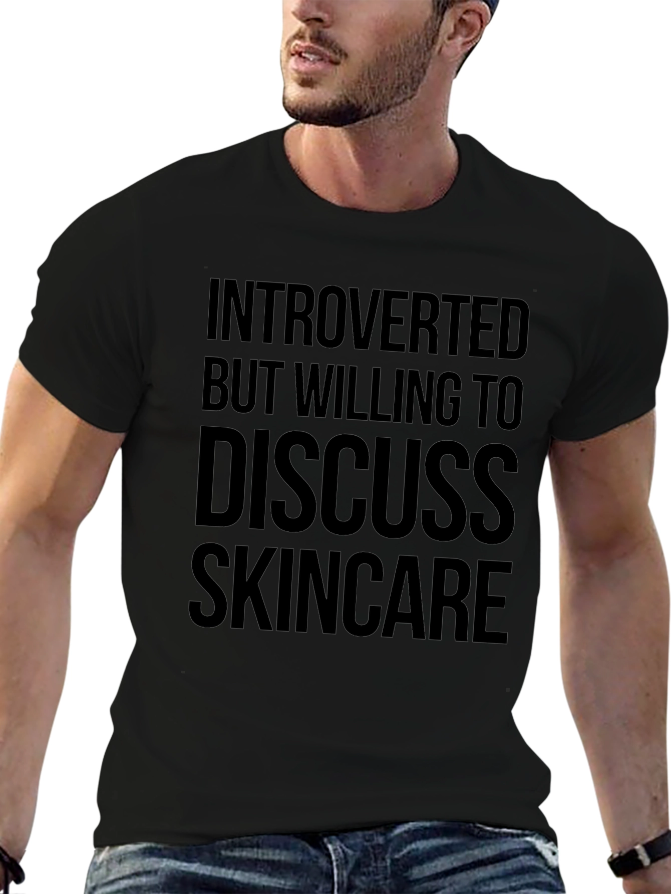 Introverted Skincare T-Shirt - Comfortable Cotton Tee