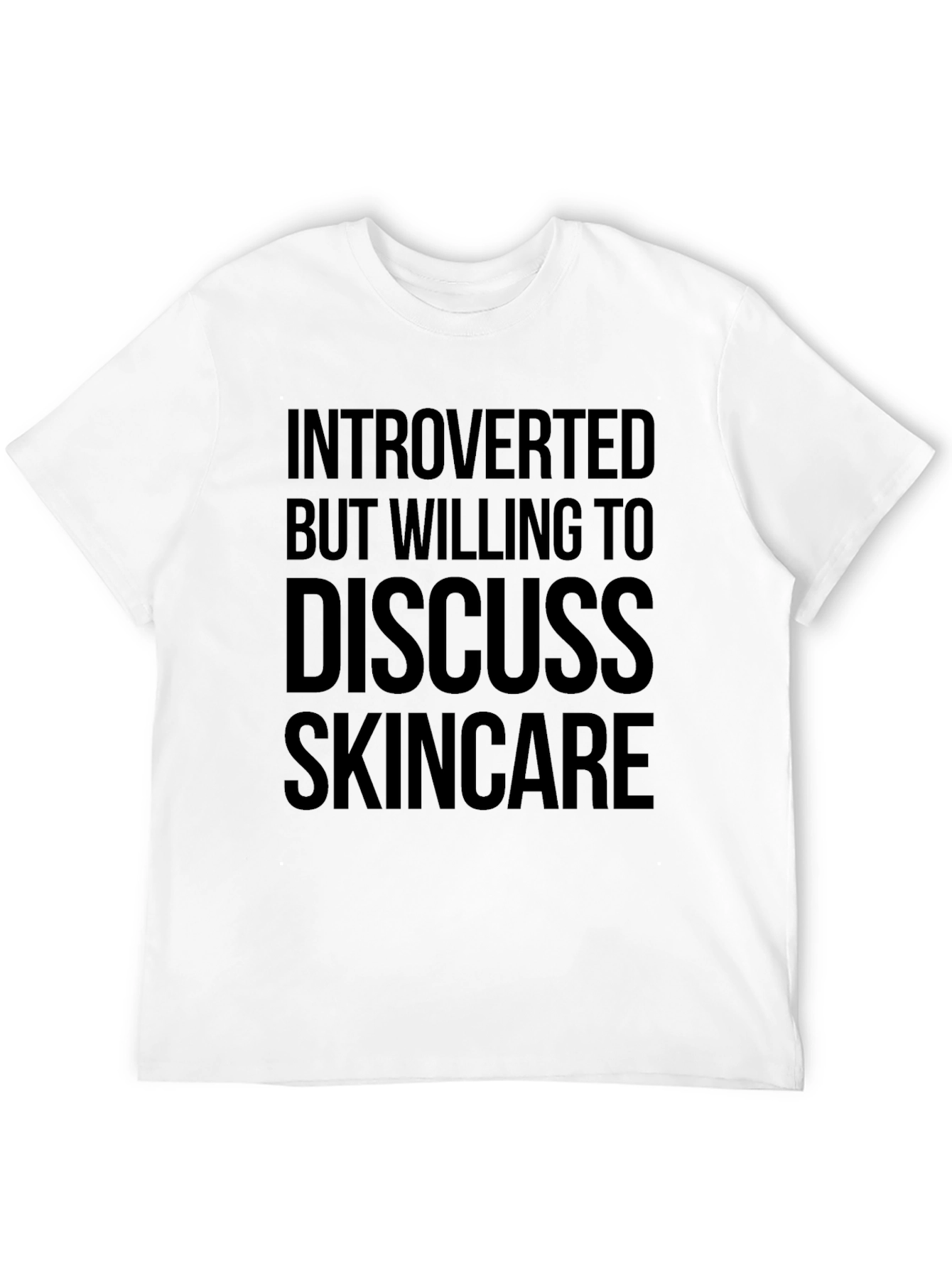 Introverted Skincare T-Shirt - Comfortable Cotton Tee