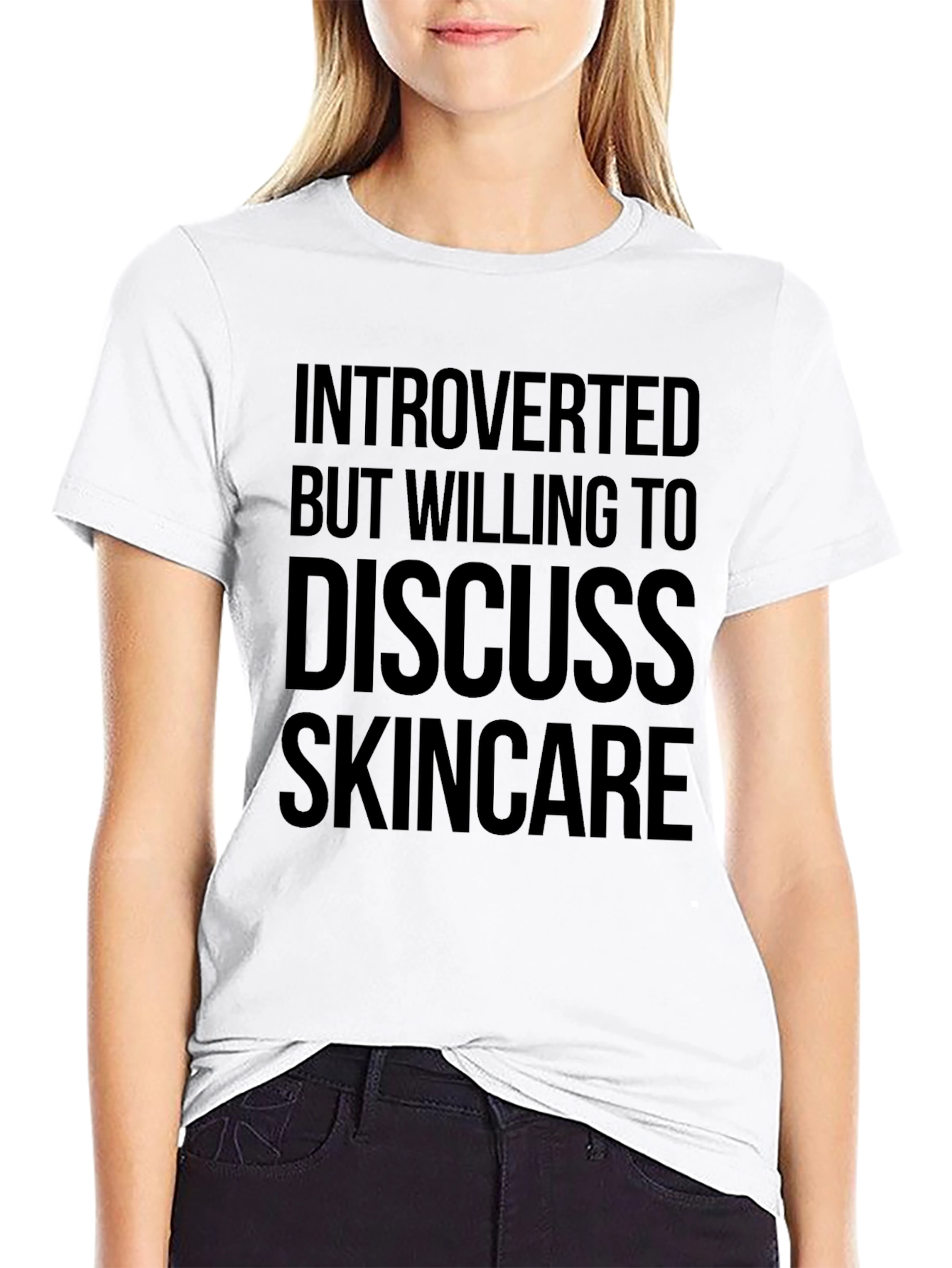 Introverted Skincare T-Shirt - Comfortable Cotton Tee