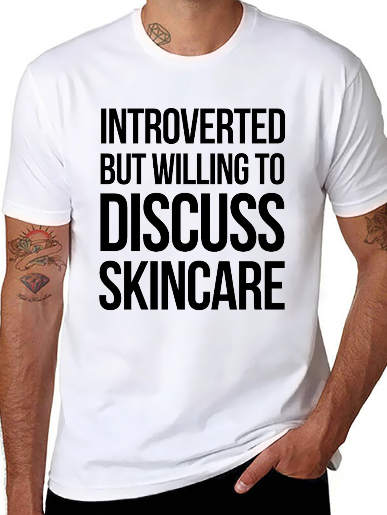 Introverted Skincare T-Shirt - Comfortable Cotton Tee
