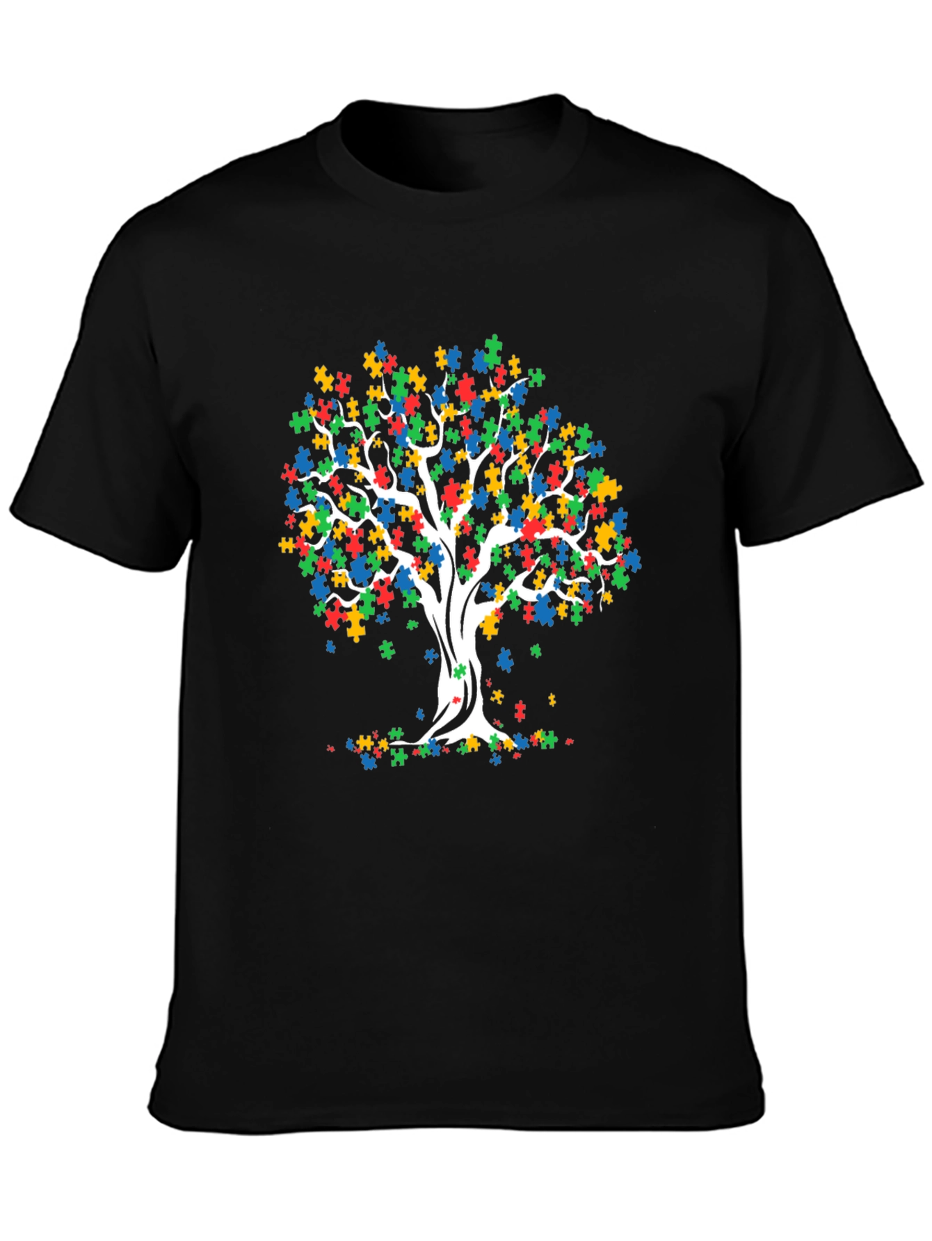 Autism Awareness Puzzle Tree T-Shirt