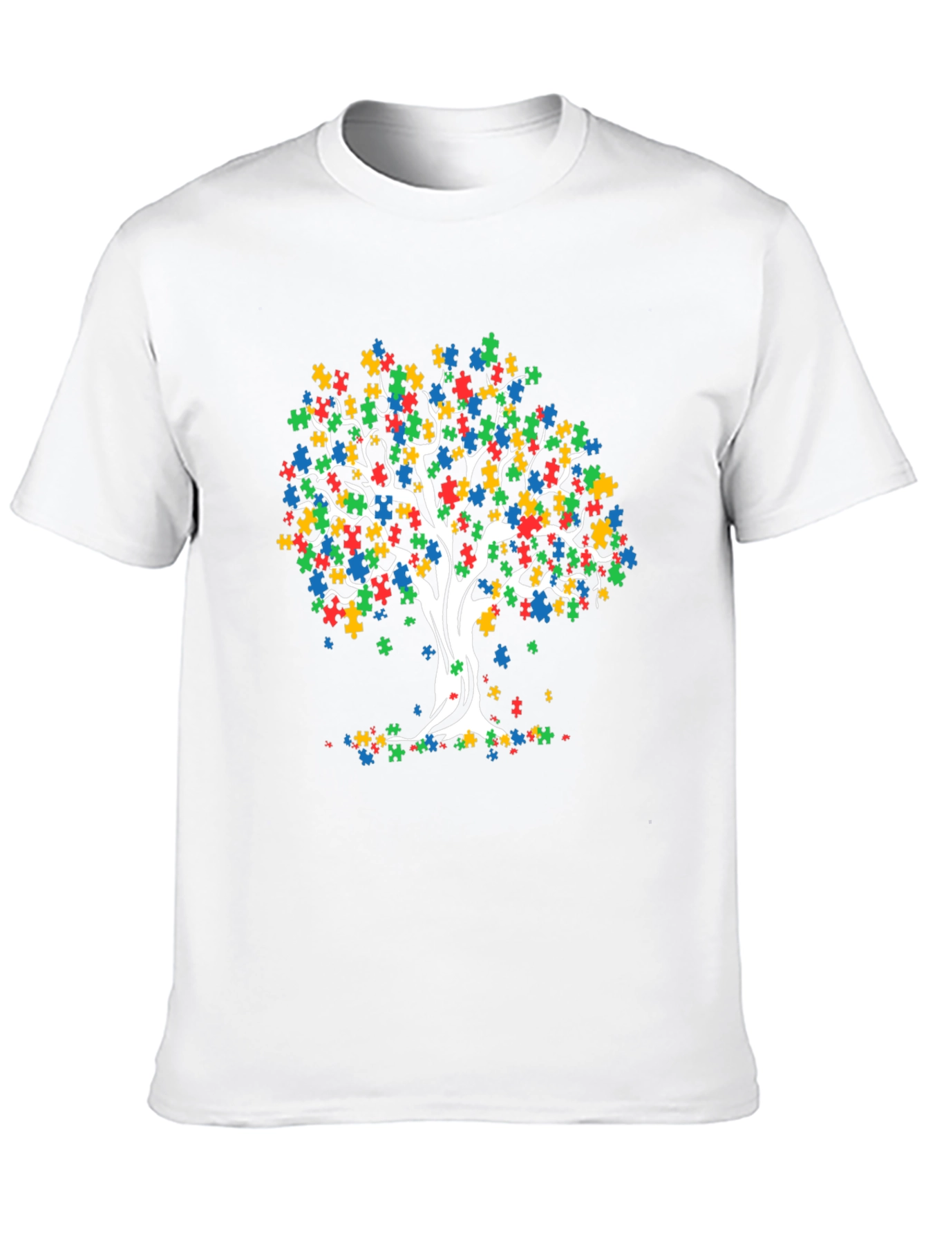 Autism Awareness Puzzle Tree T-Shirt