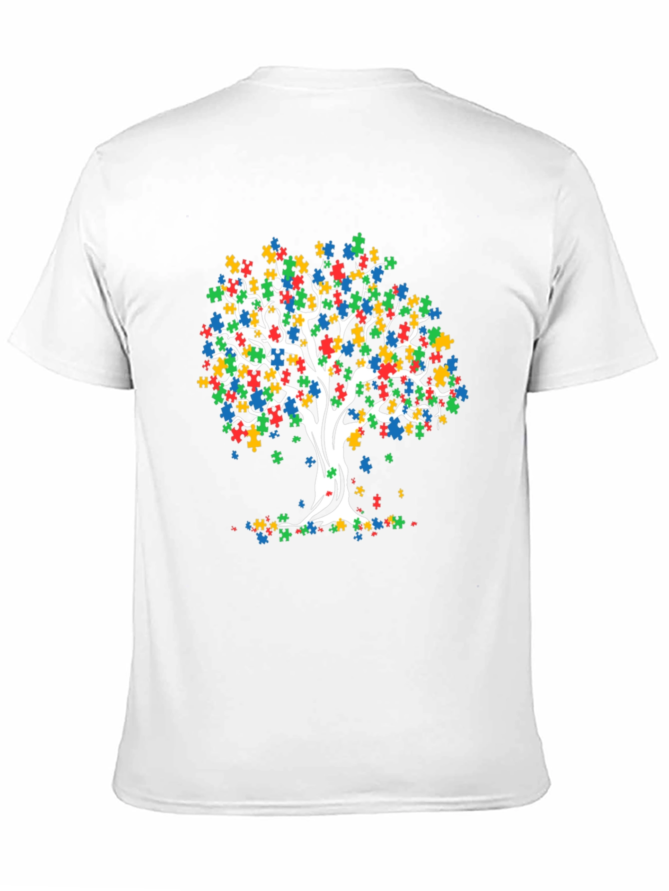 Autism Awareness Puzzle Tree T-Shirt