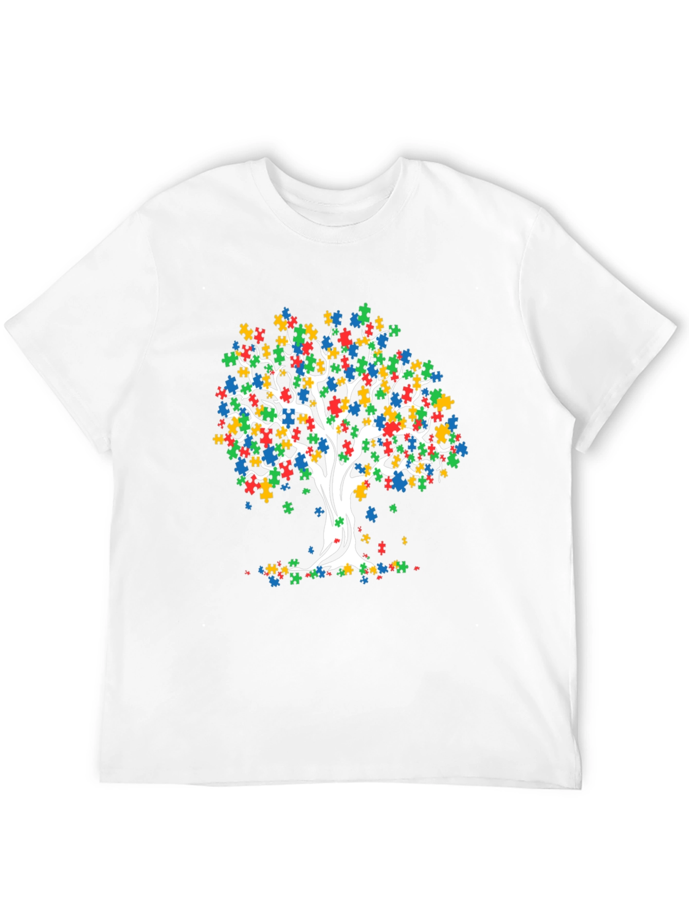 Autism Awareness Puzzle Tree T-Shirt