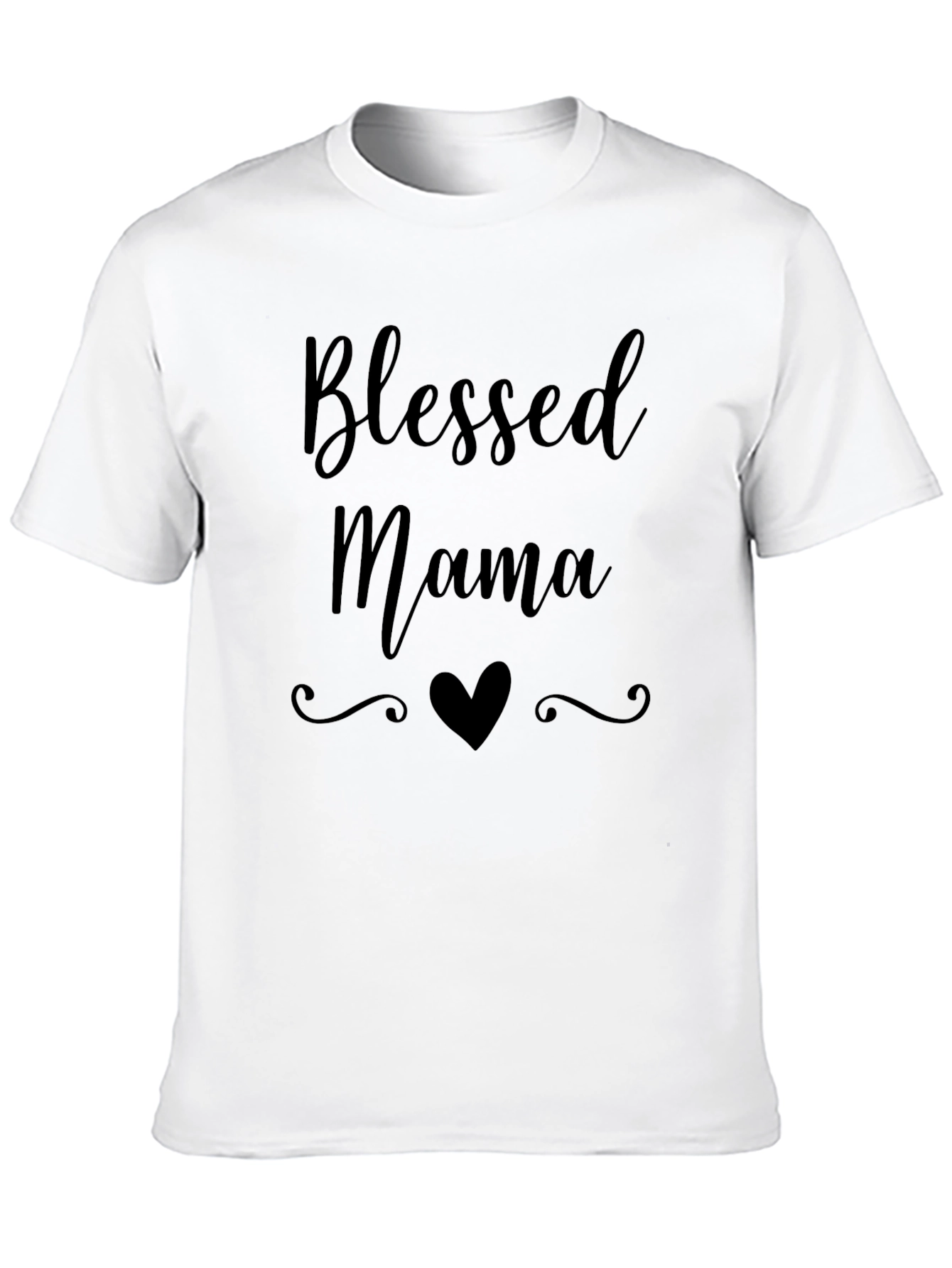 Blessed Mama Graphic Tee - Black T-Shirt