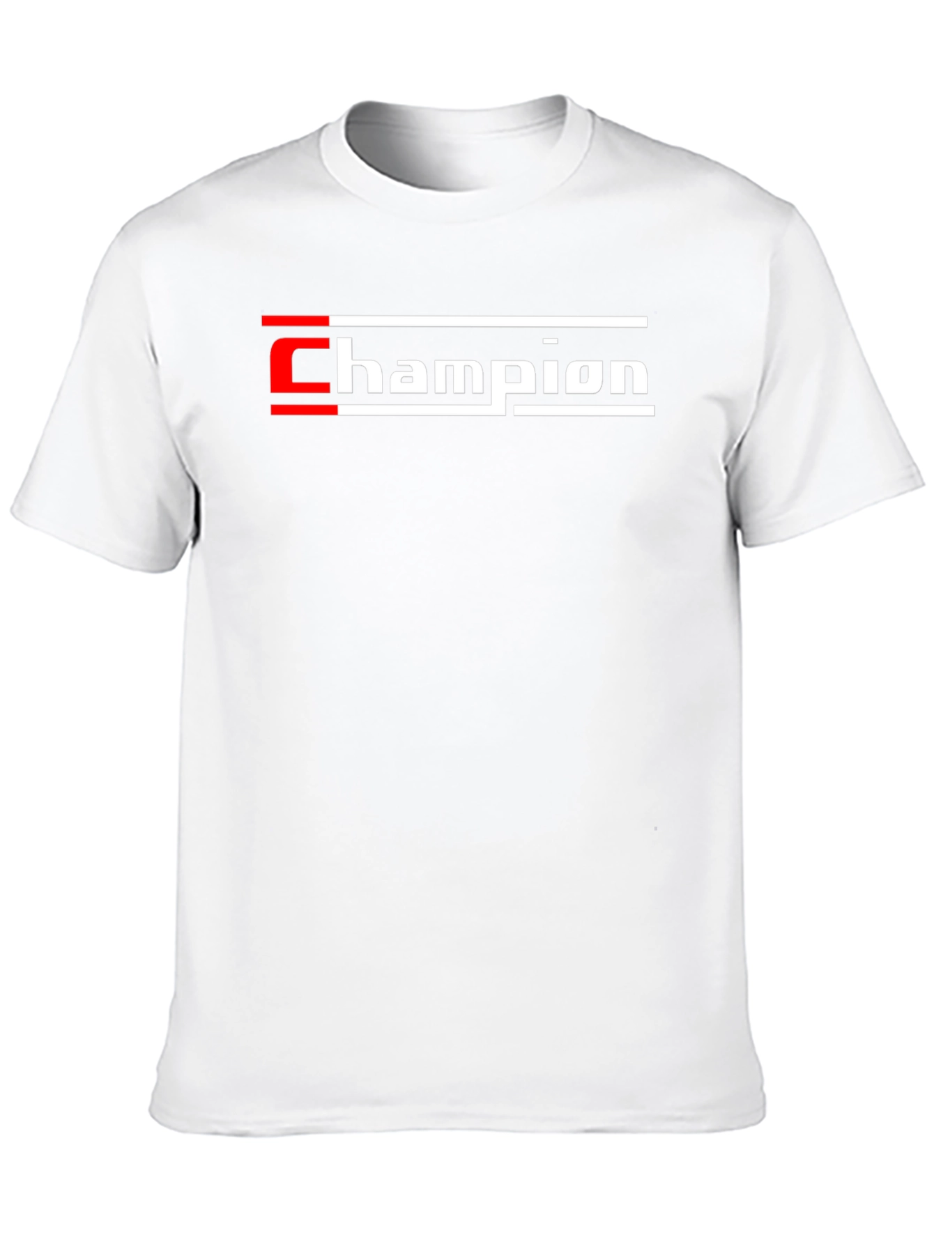 Champion Graphic Tee - Black Cotton T-Shirt