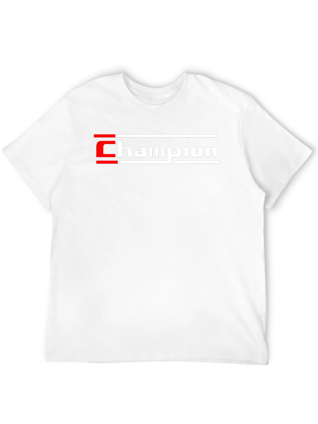 Champion Graphic Tee - Black Cotton T-Shirt