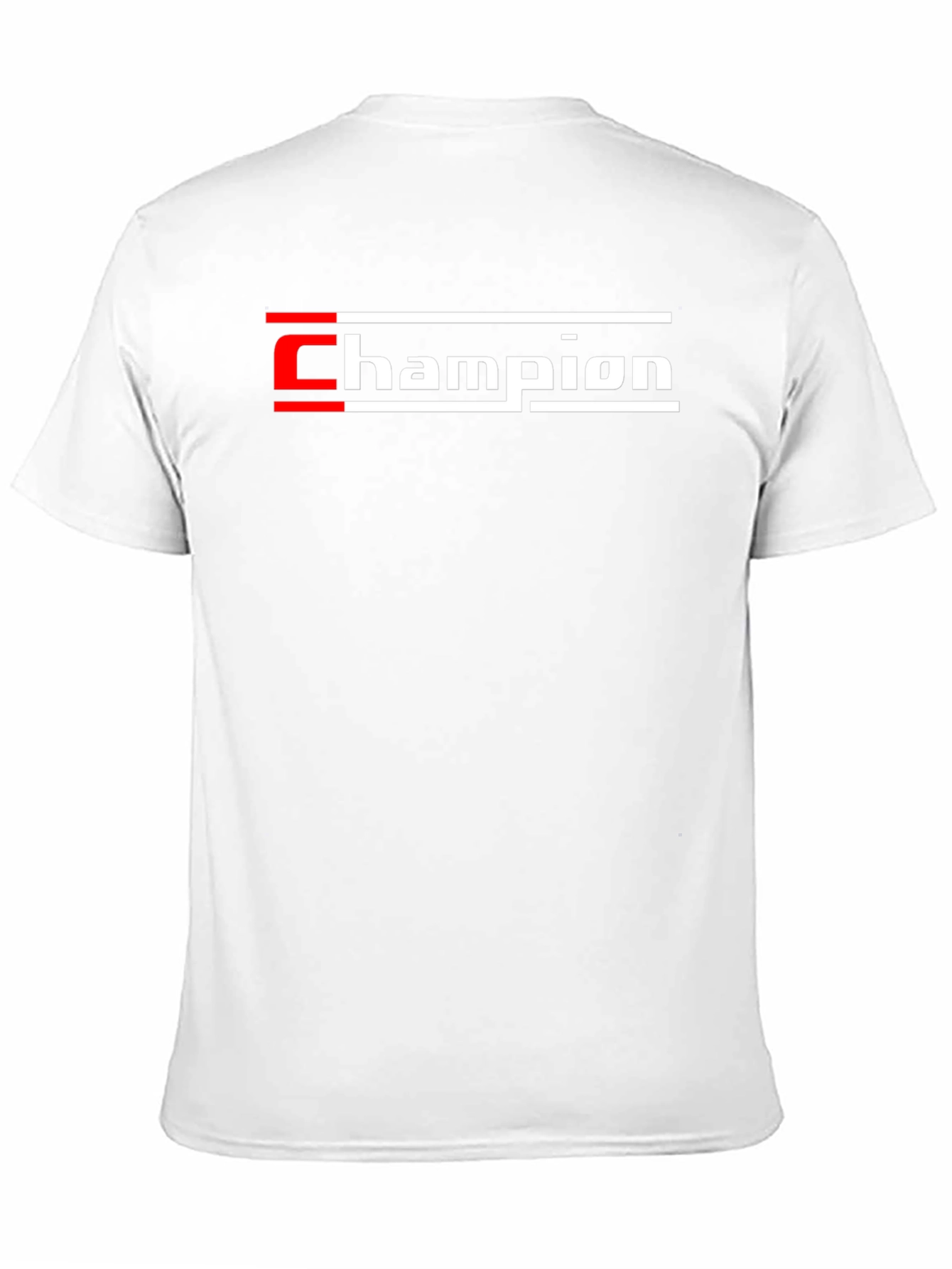 Champion Graphic Tee - Black Cotton T-Shirt