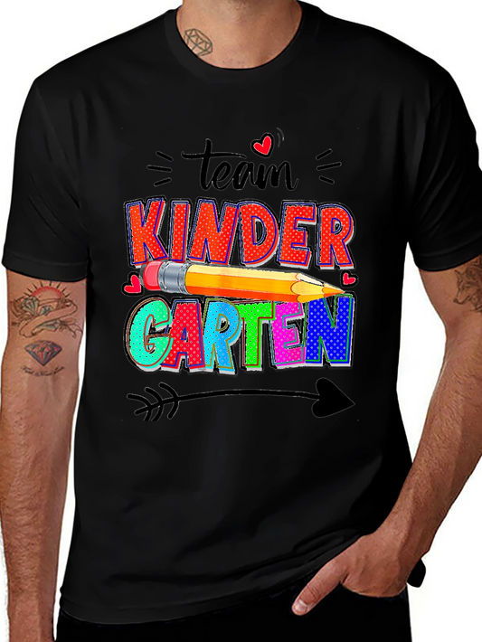 Team Kindergarten Graphic Tee - Back to School Teacher Shirt