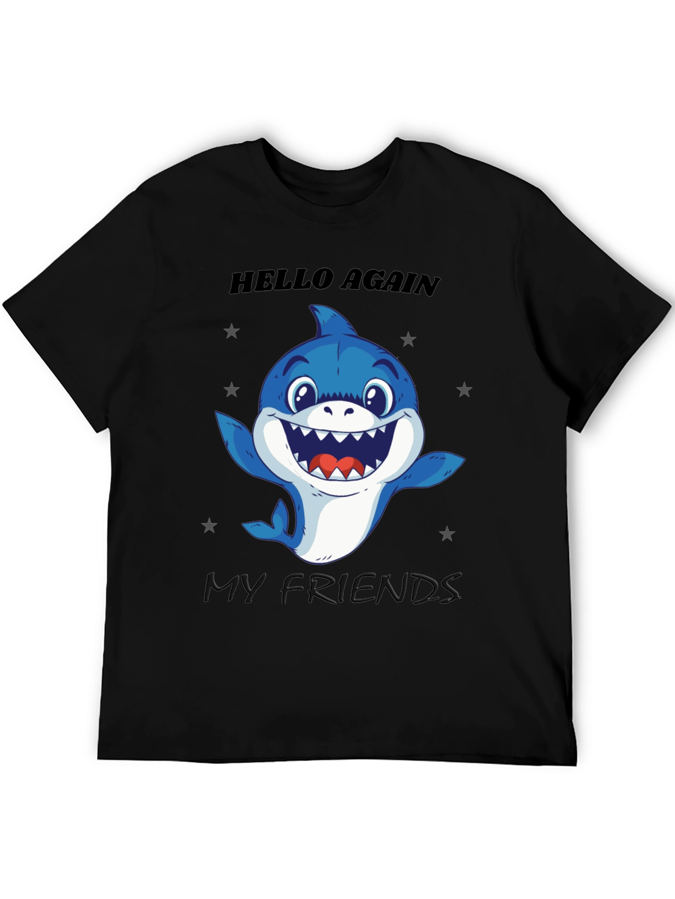 Hello Again Shark T-Shirt - Fun Graphic Tee