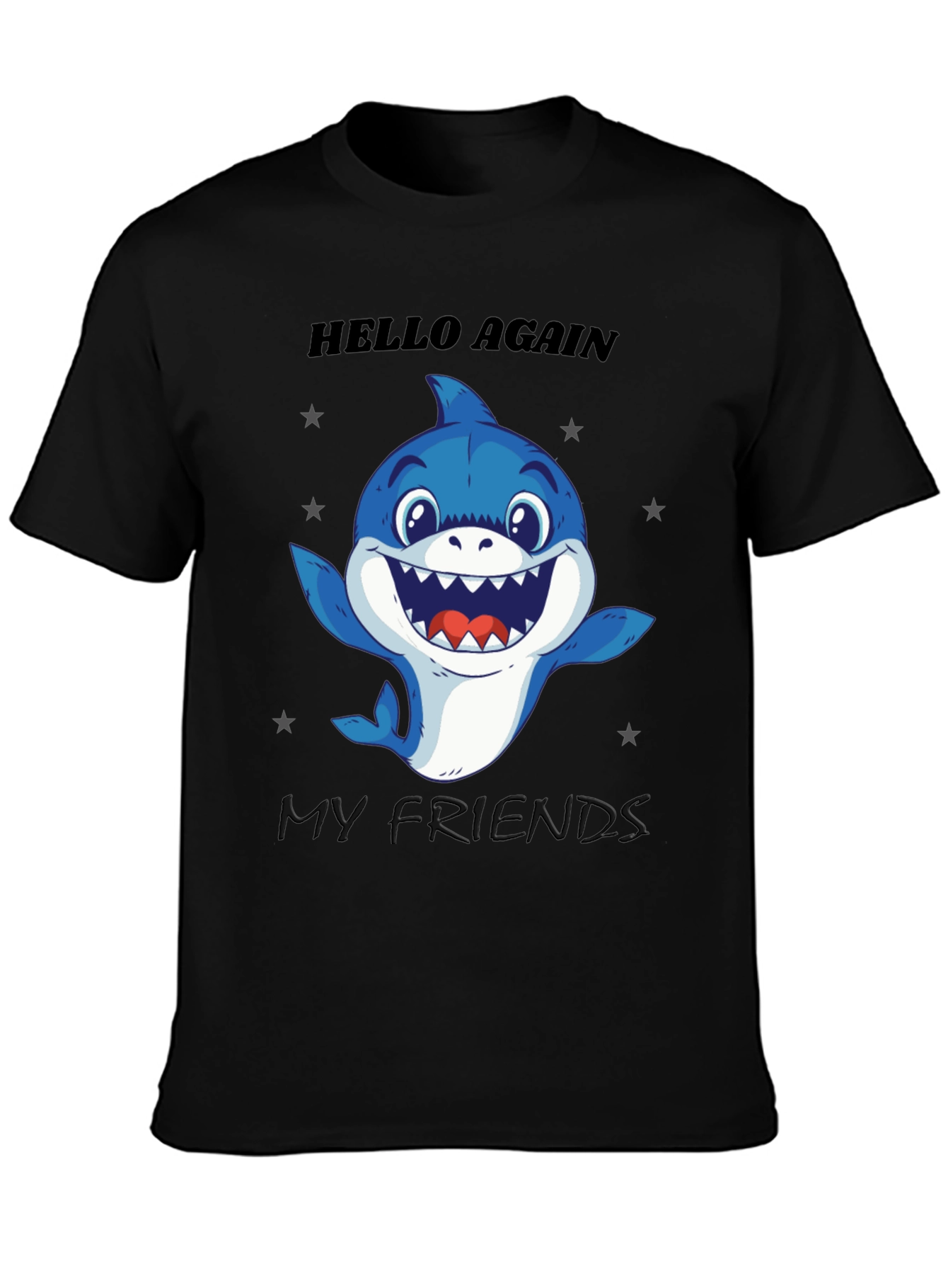 Hello Again Shark T-Shirt - Fun Graphic Tee