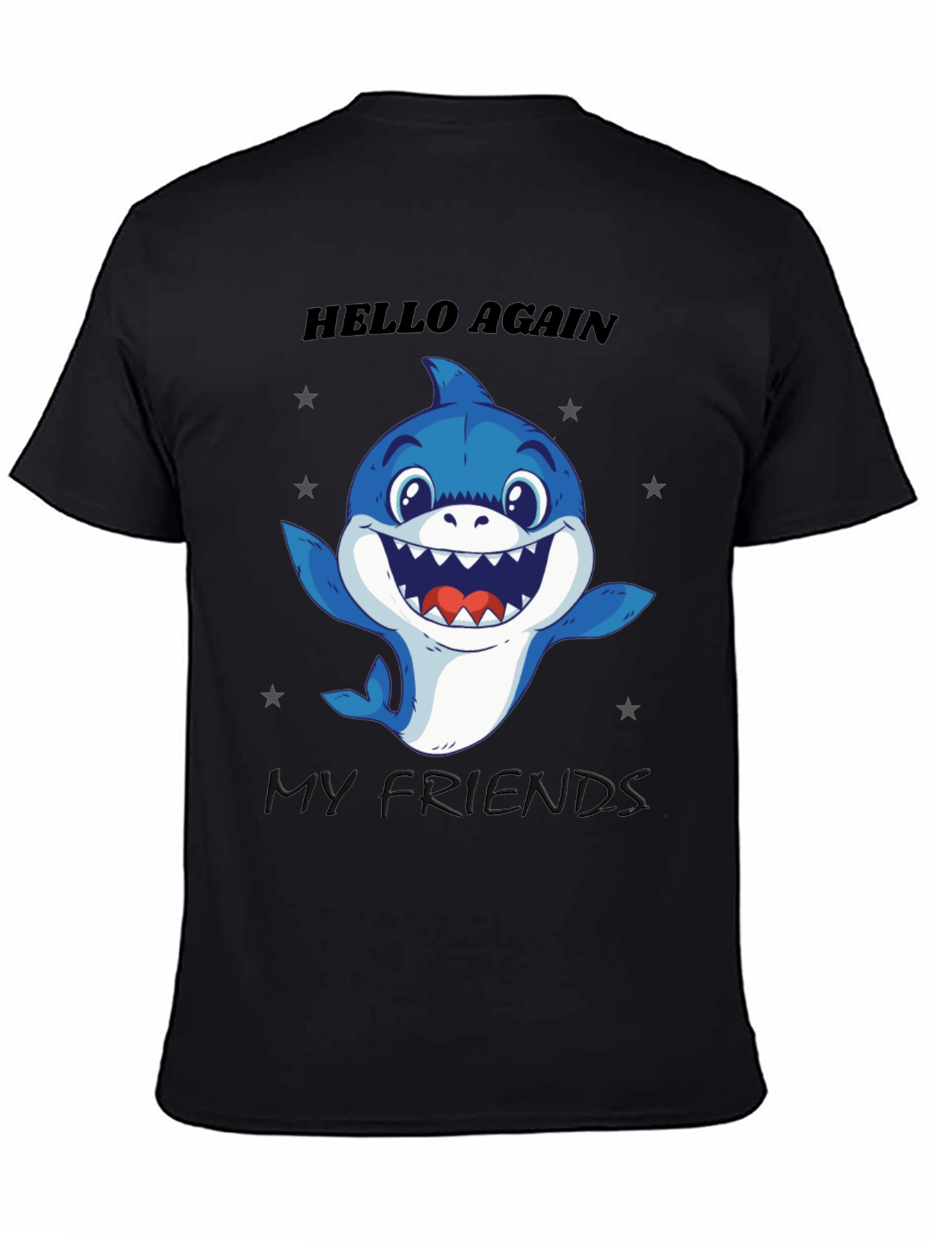 Hello Again Shark T-Shirt - Fun Graphic Tee
