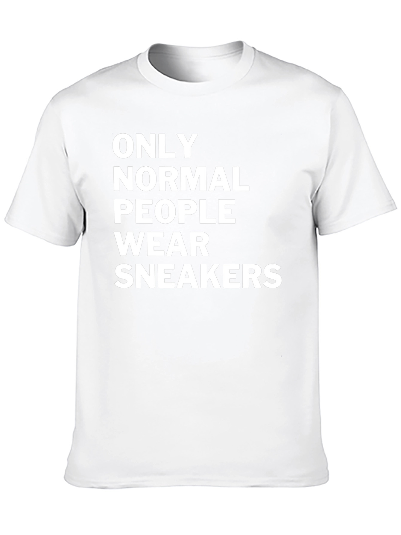 Only Normal People Wear Sneakers Black T-Shirt