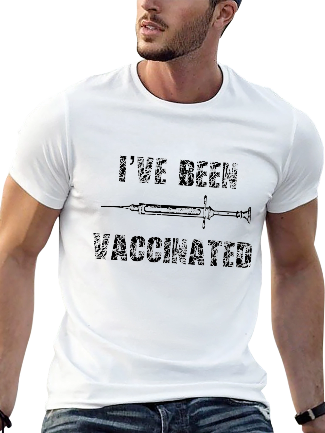 Ive Been Vaccinated T-Shirt - Black Graphic Tee