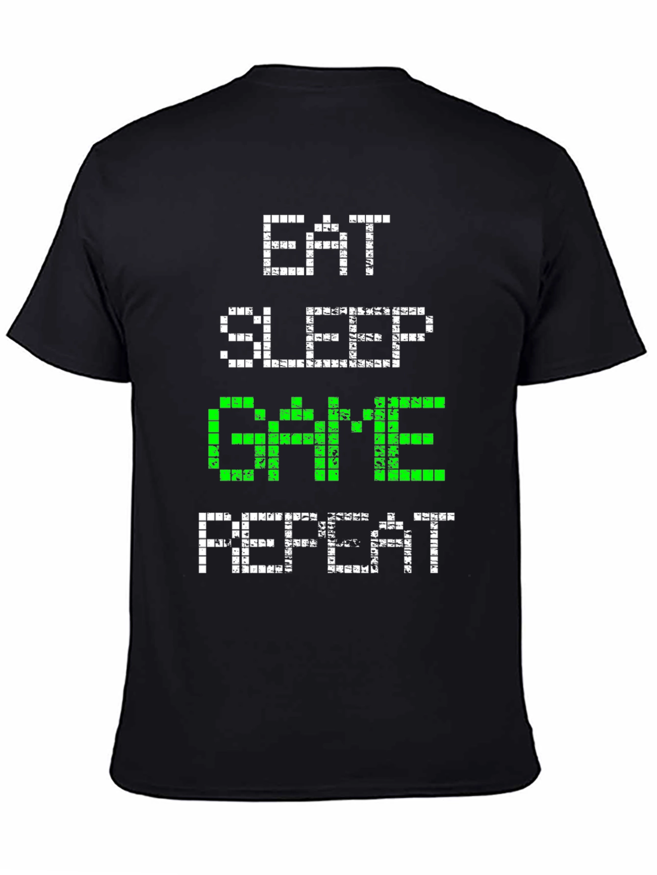 Eat Sleep Game Repeat Graphic Tee - Gamer Shirt