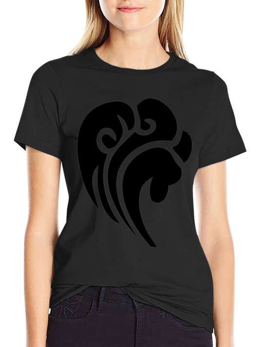 Mens Black T-Shirt with Abstract Design