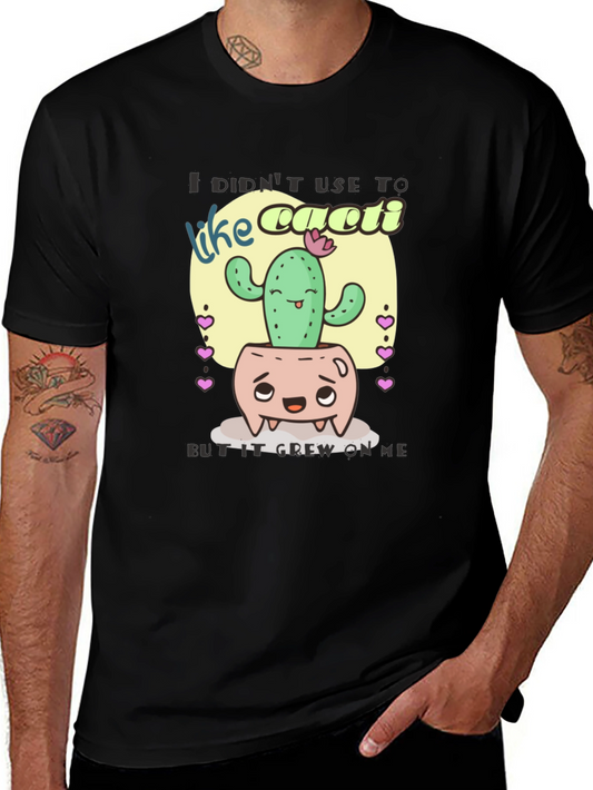 Cactus Humor T-Shirt: It Grew on Me Design