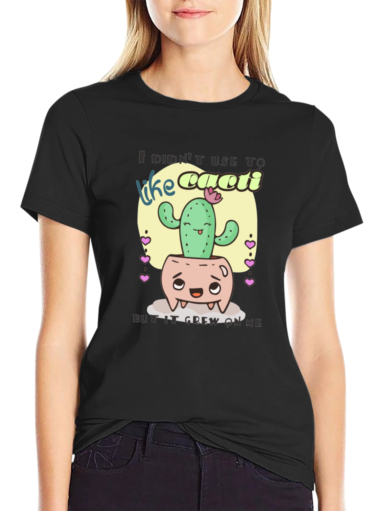 Cactus Humor T-Shirt: It Grew on Me Design