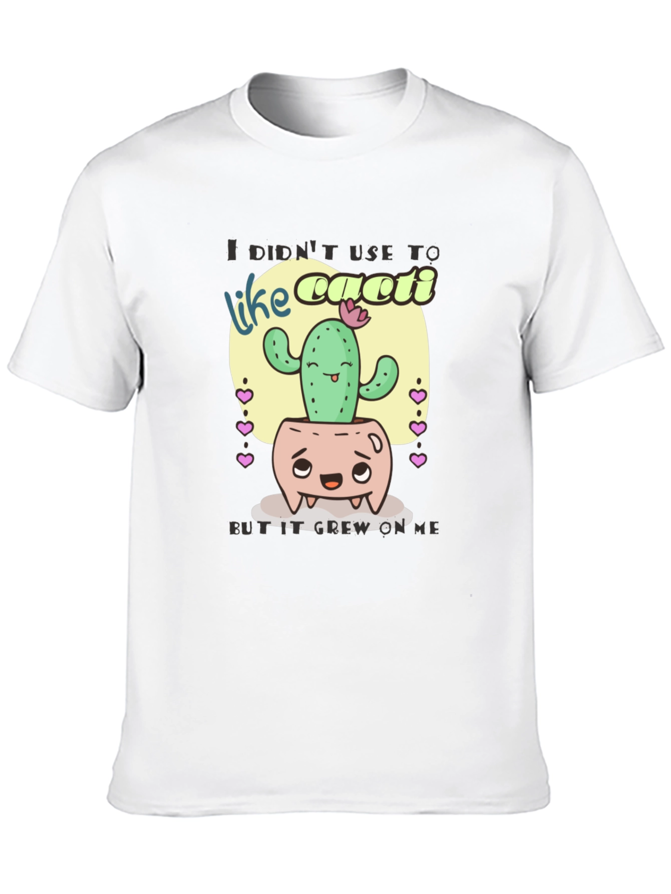 Cactus Humor T-Shirt: It Grew on Me Design