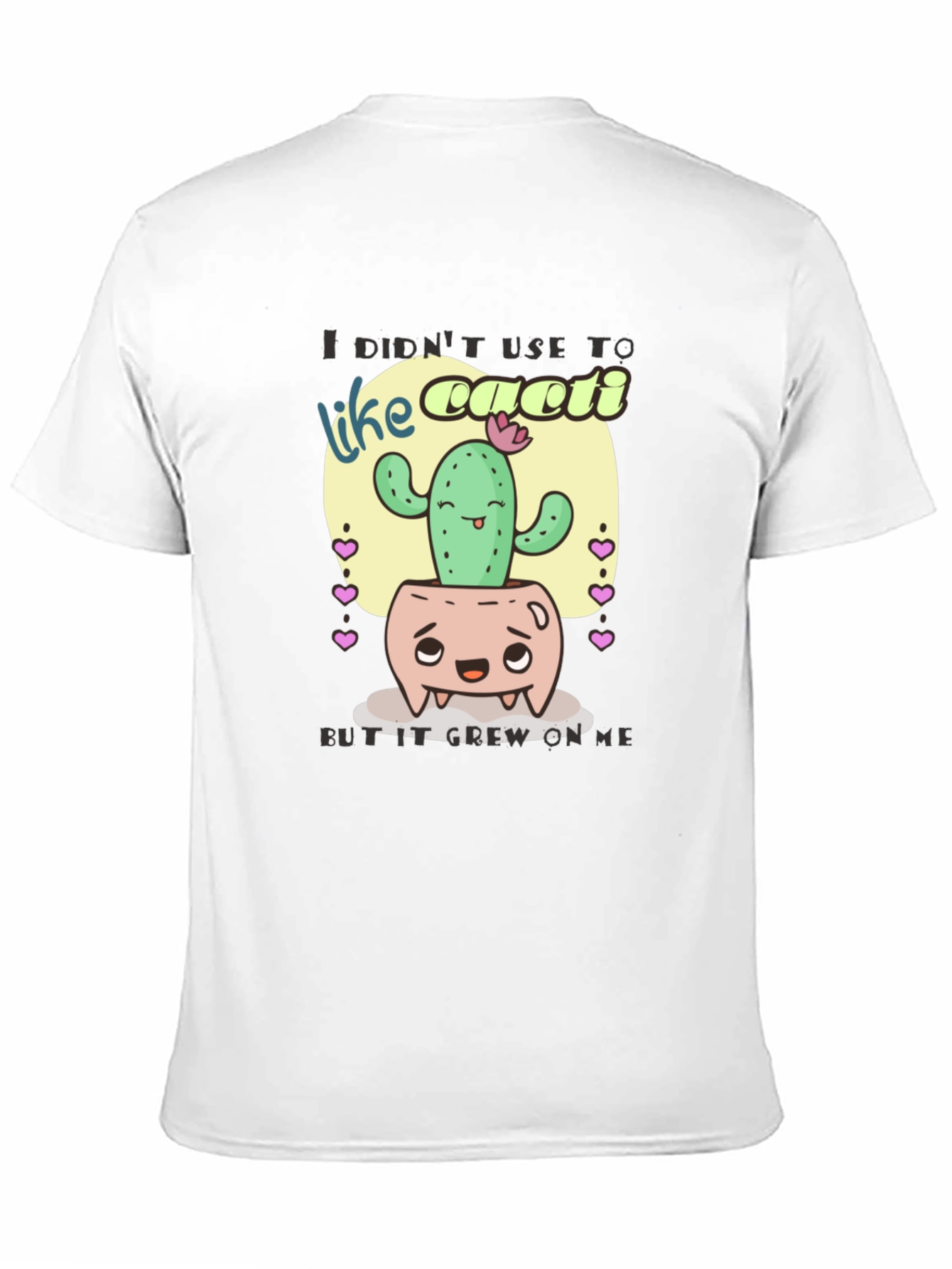 Cactus Humor T-Shirt: It Grew on Me Design