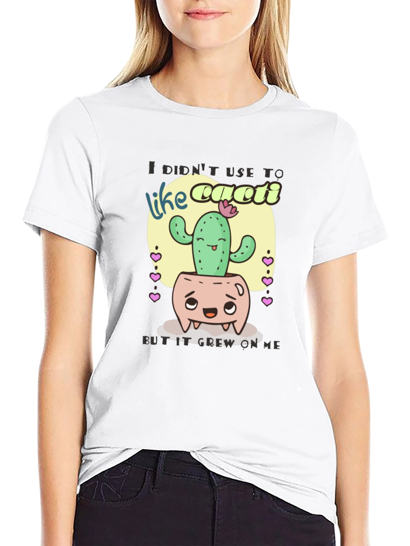 Cactus Humor T-Shirt: It Grew on Me Design