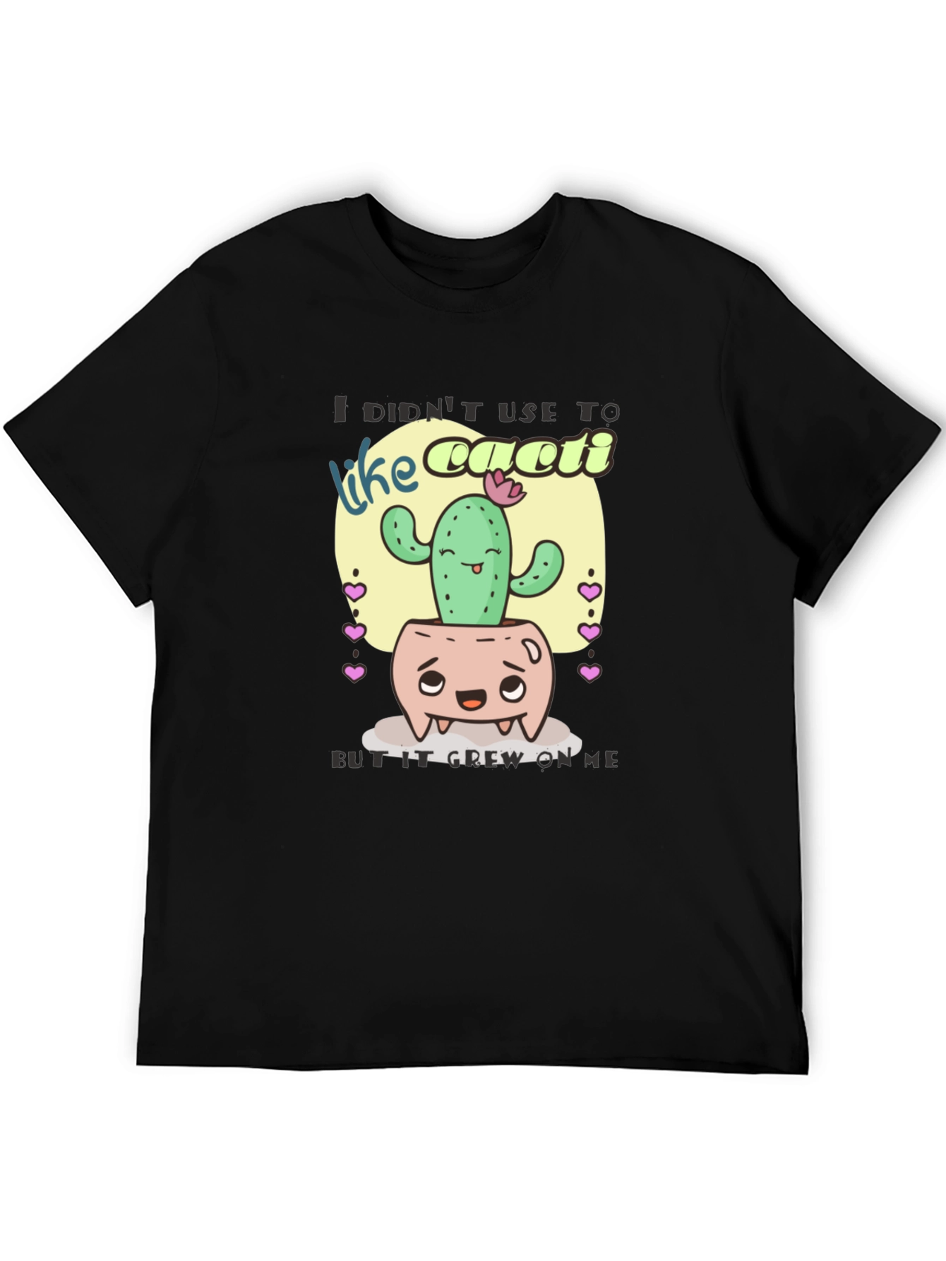 Cactus Humor T-Shirt: It Grew on Me Design